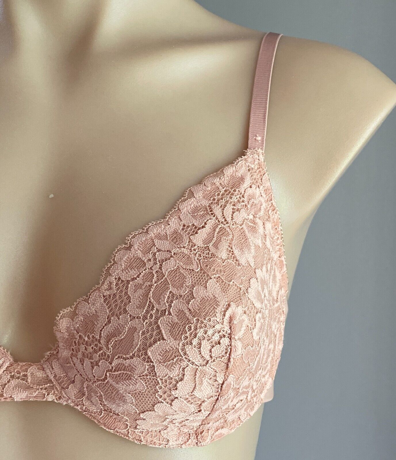 LILY LOVES Bra 12B Blush Lace Soft Cup Underwire Bra Ladies Size 12 B NEW