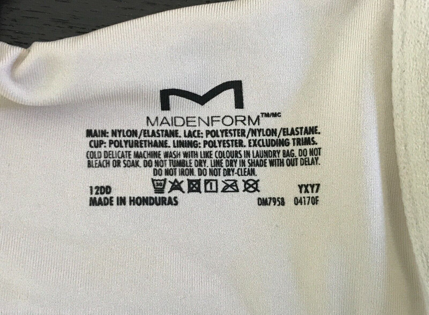MAIDENFORM "One Fab Fit" Bra 12DD T Shirt Beige  Extra Coverage Underwire 12 DD