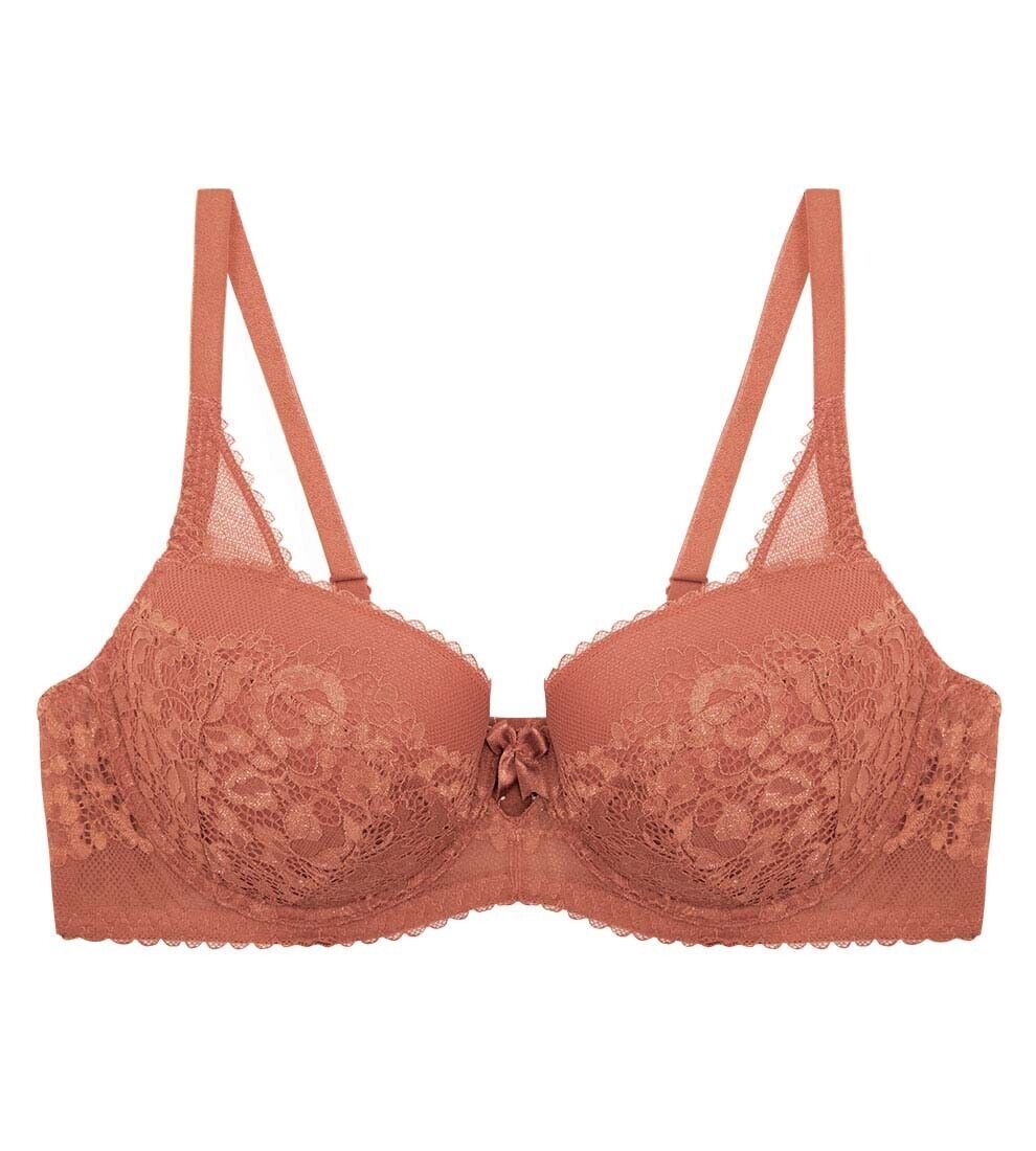 INTIMO Savannah Bra 36DD Copper Lace Contour Underwire Adjust Straps 36 DD 14