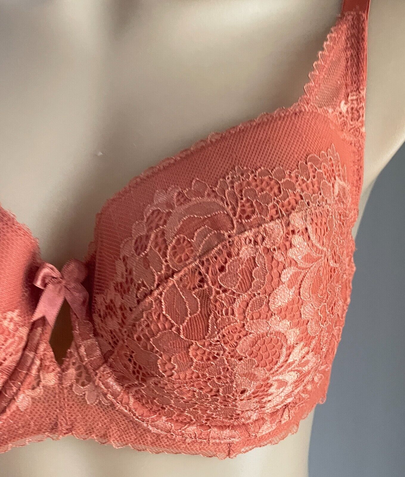 INTIMO Savannah Bra 36DD Copper Lace Contour Underwire Adjust Straps 36 DD 14