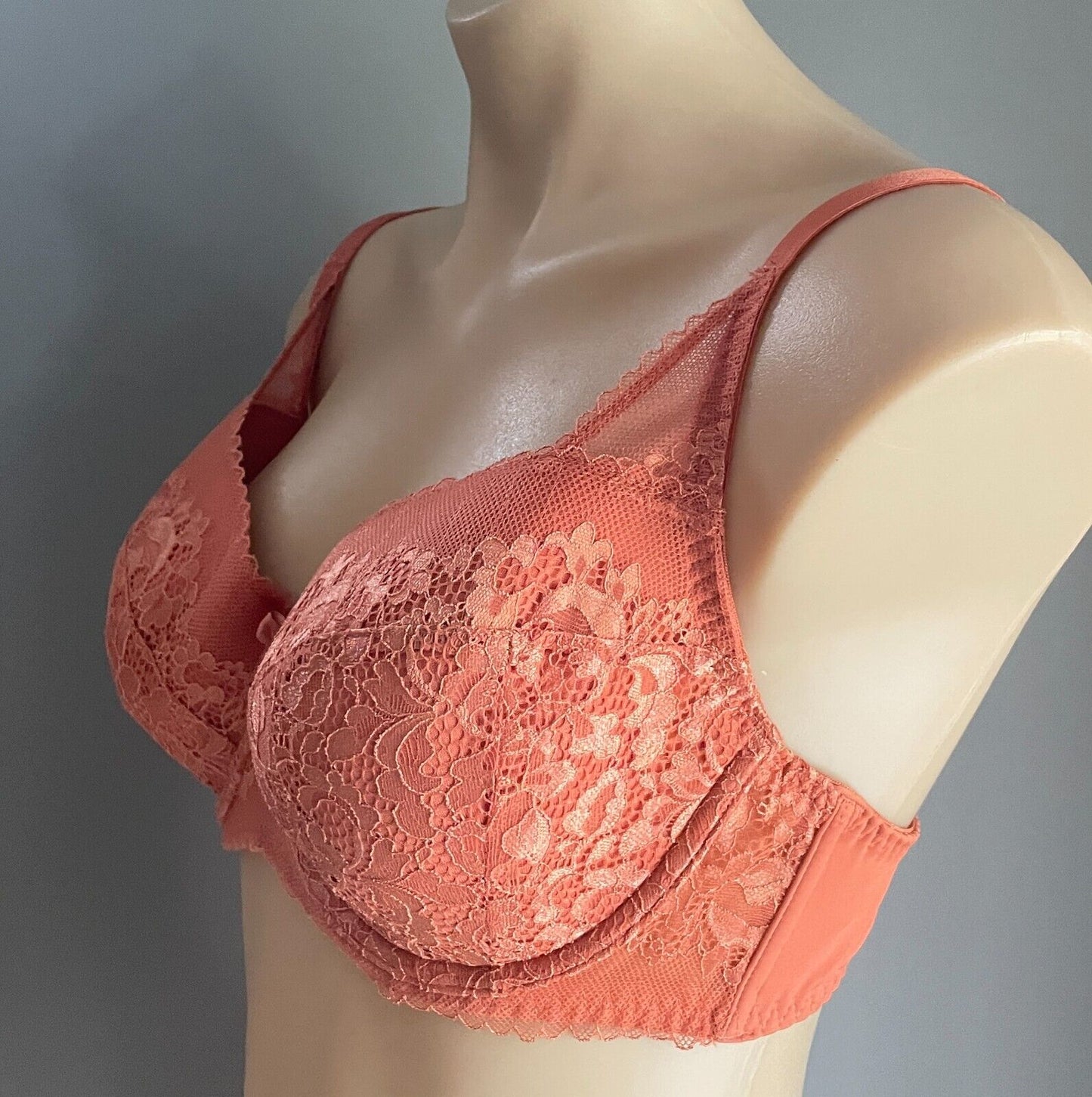 INTIMO Savannah Bra 36DD Copper Lace Contour Underwire Adjust Straps 36 DD 14