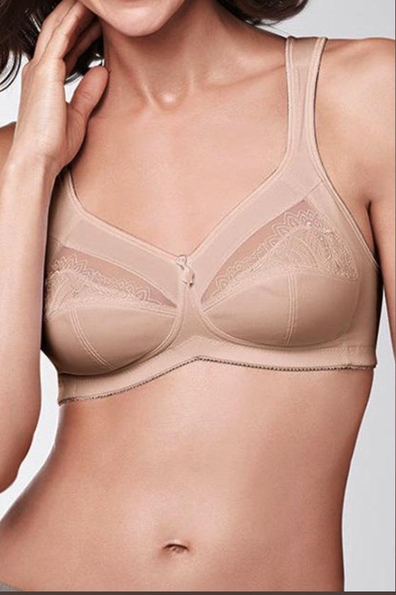 AMOENA Isadora SB Bra 22D Nude Colour Non Wire Soft Cup Ladies Plus Size 22 D