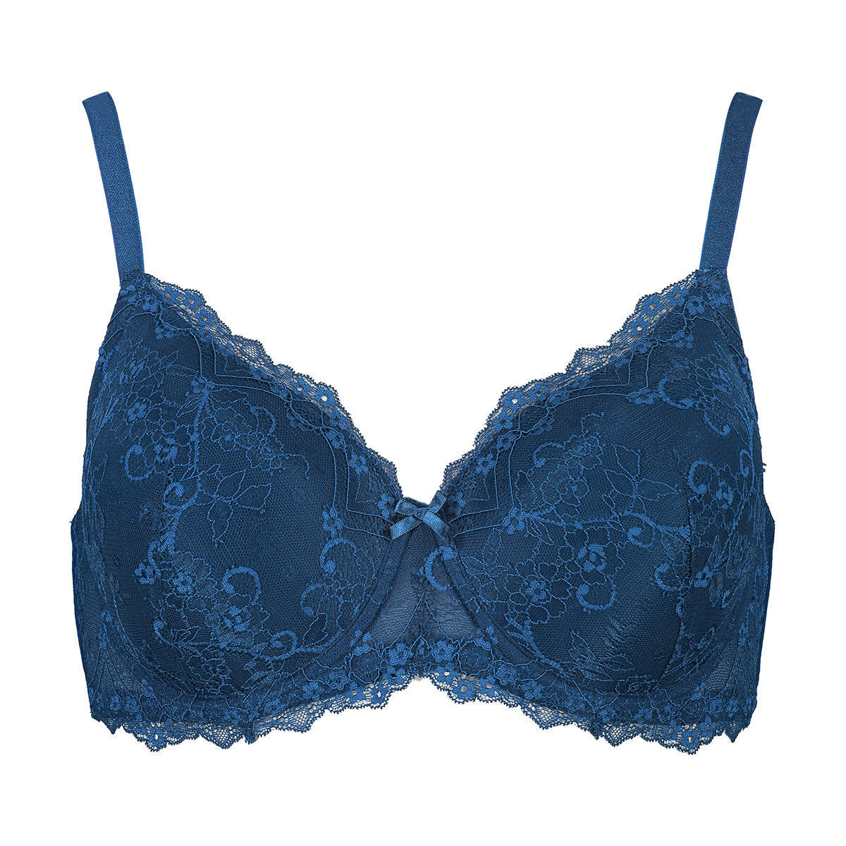 ANKO Bra 20E Underwire Bra Teal Lace Full Figure T-Shirt Moulded Plus Size 20 E