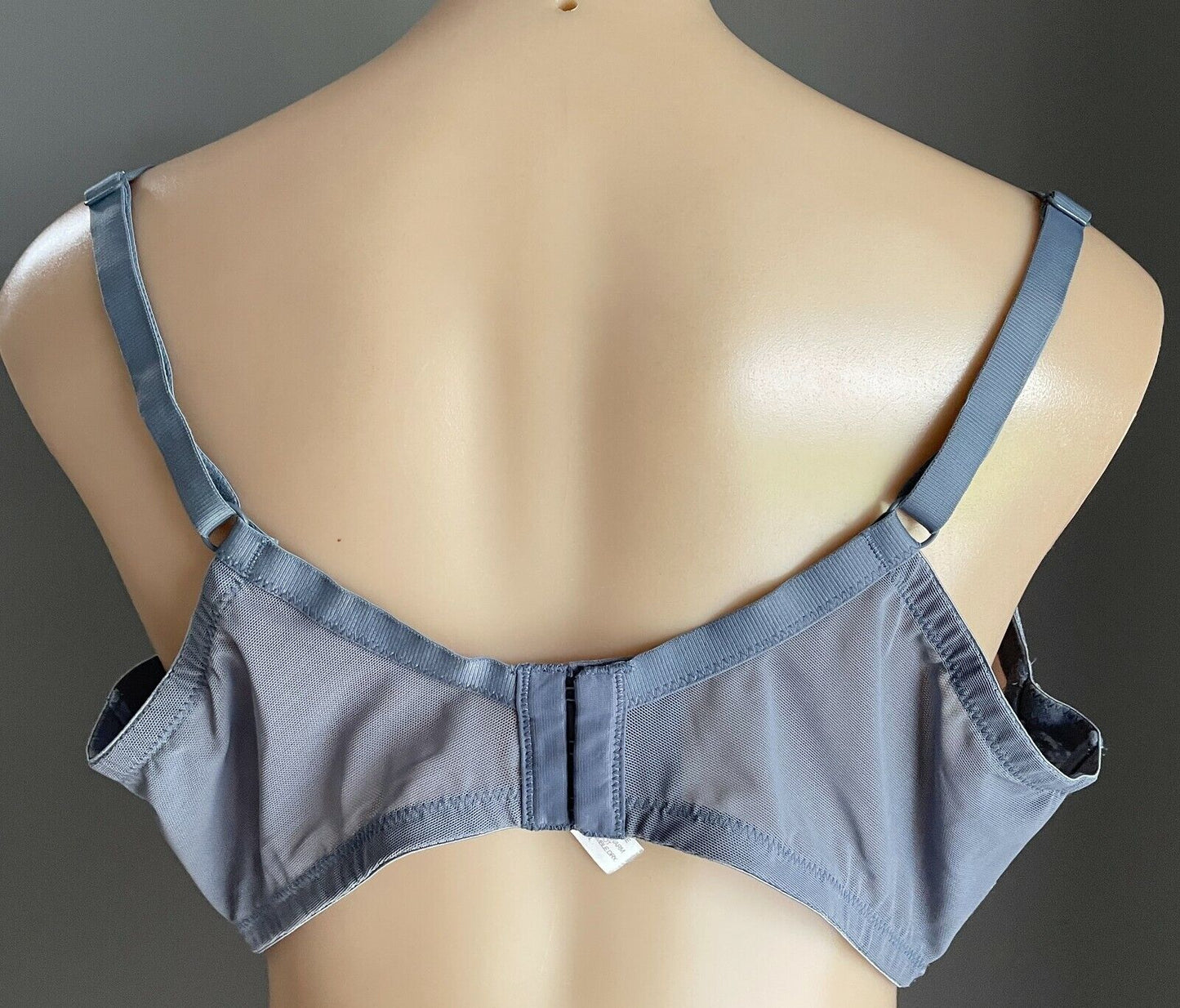 Bra 20E Grey Lace & Blush Pink Underwire Adjustable Ladies Plus Size 20 E NEW