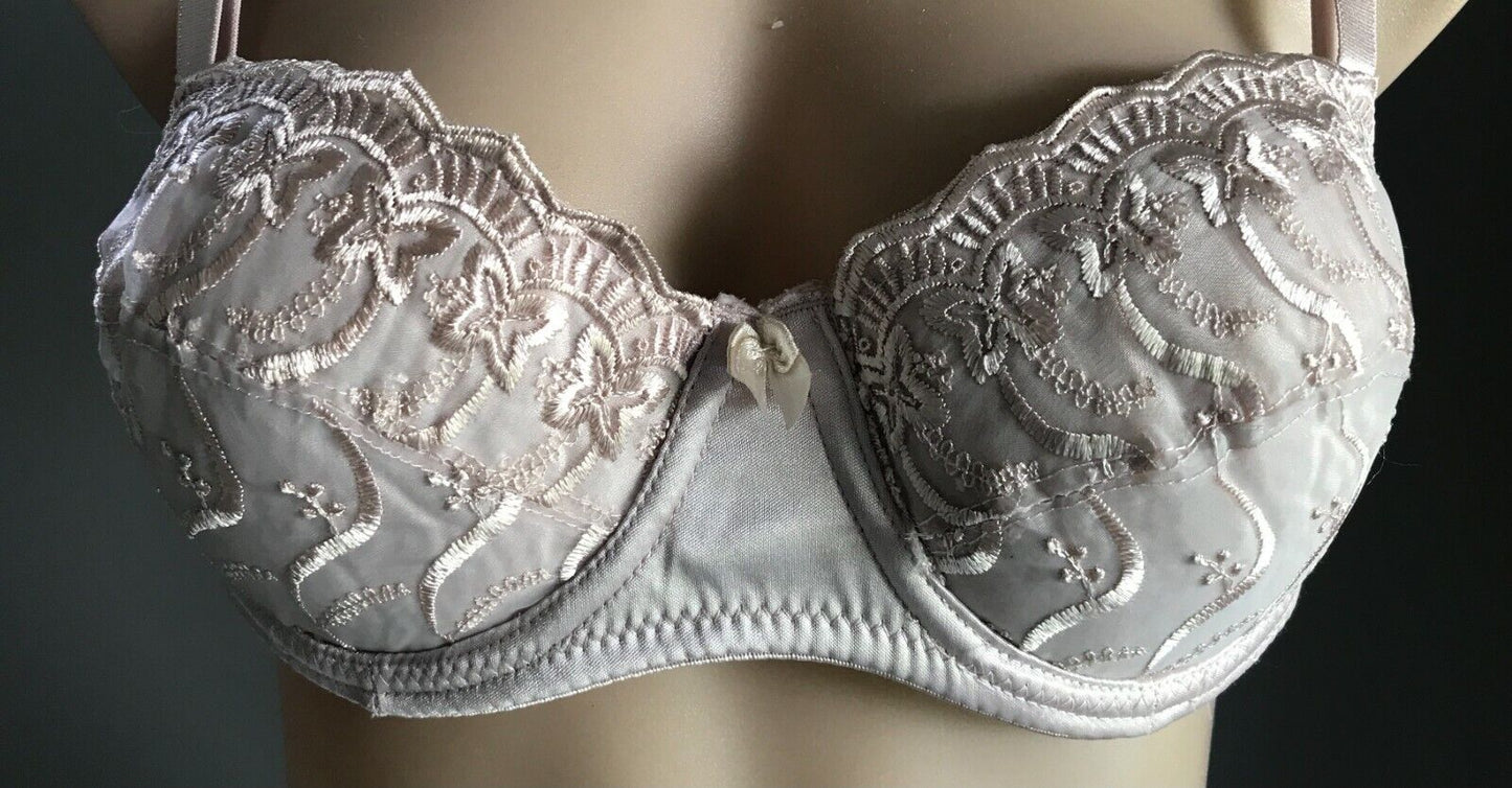 JC Bra 16D Pushup Bra Champagne Colour Lace Underwire Lingerie 16 D 38D