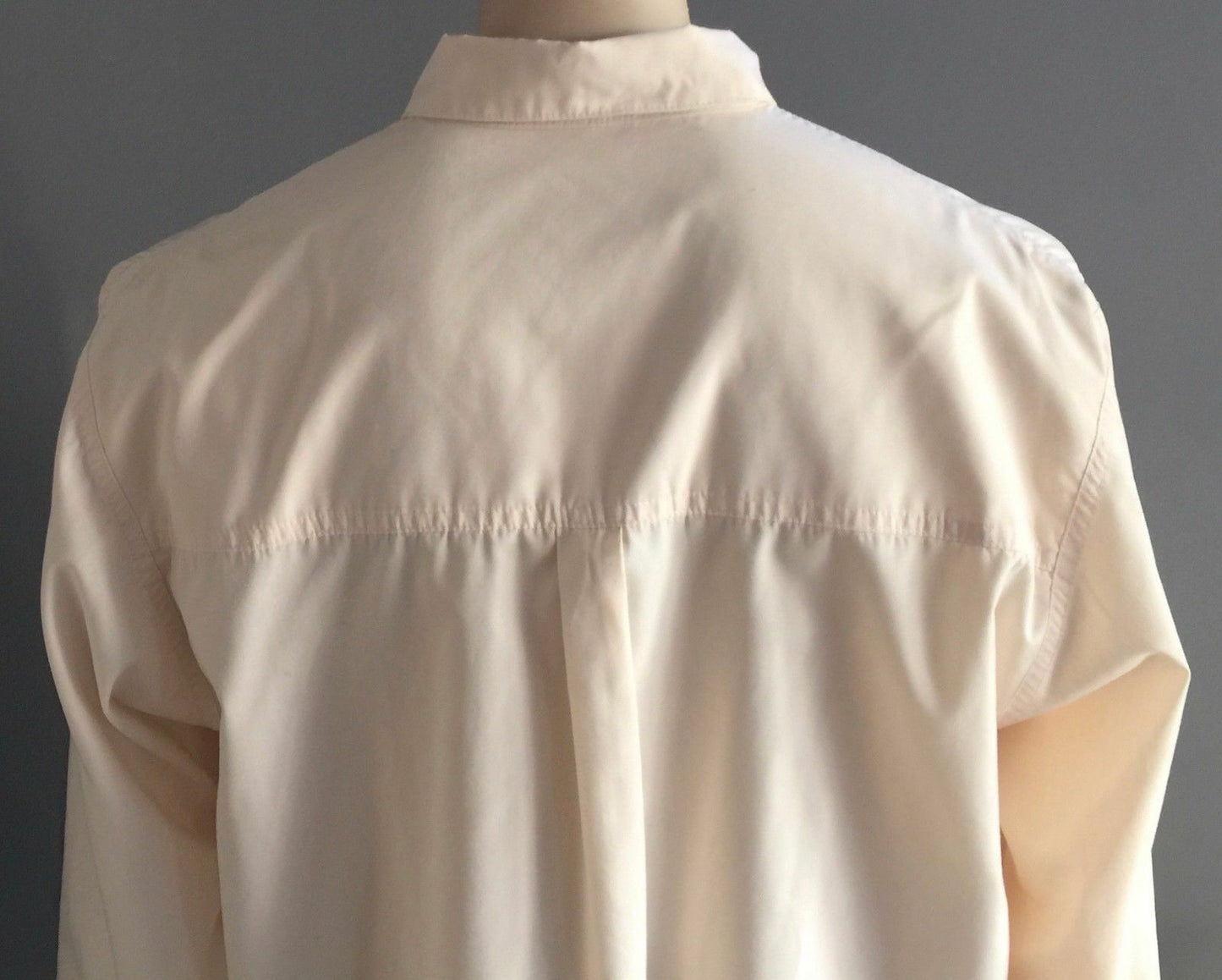 Mens PADDY PALLIN Shirt Long Sleeve Cream w Pockets Brass Snaps Size L