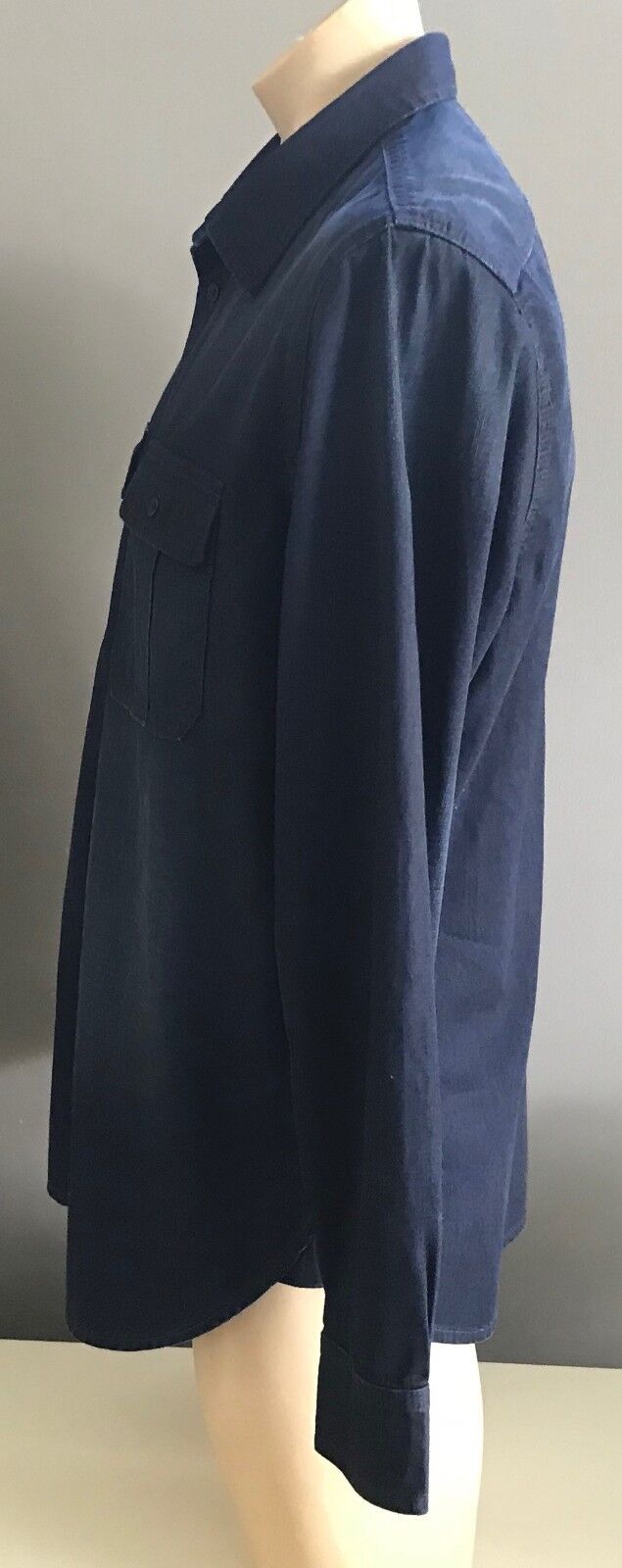 Mens JAG "Sequoia" Neptune Denim Shirt Premium Blue Long Sleeve Size L NEW