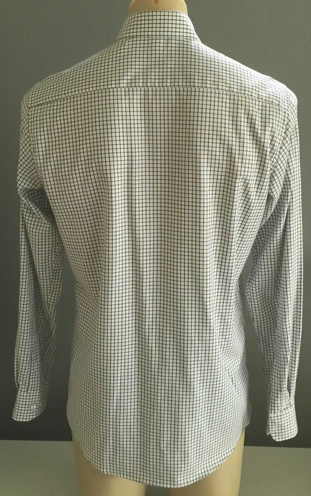 Mens ROYAL CLASS Shirt Long Sleeve Brown Purple & Green Small Check Size M