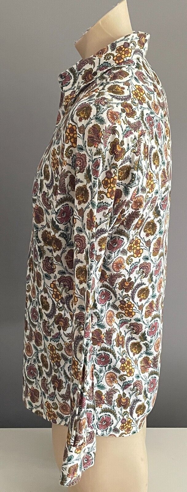 NICK BROWN SYDNEY Shirt Floral Cotton Long Sleeve Button Up Mens Size S