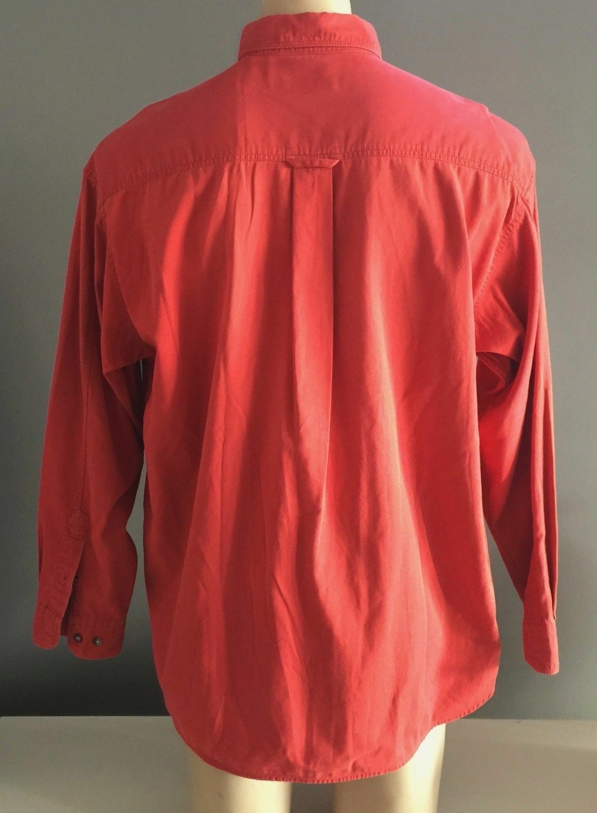 Mens COUNTRY ROAD Shirt Long Sleeve Button Down Collar Russet Orange Size S