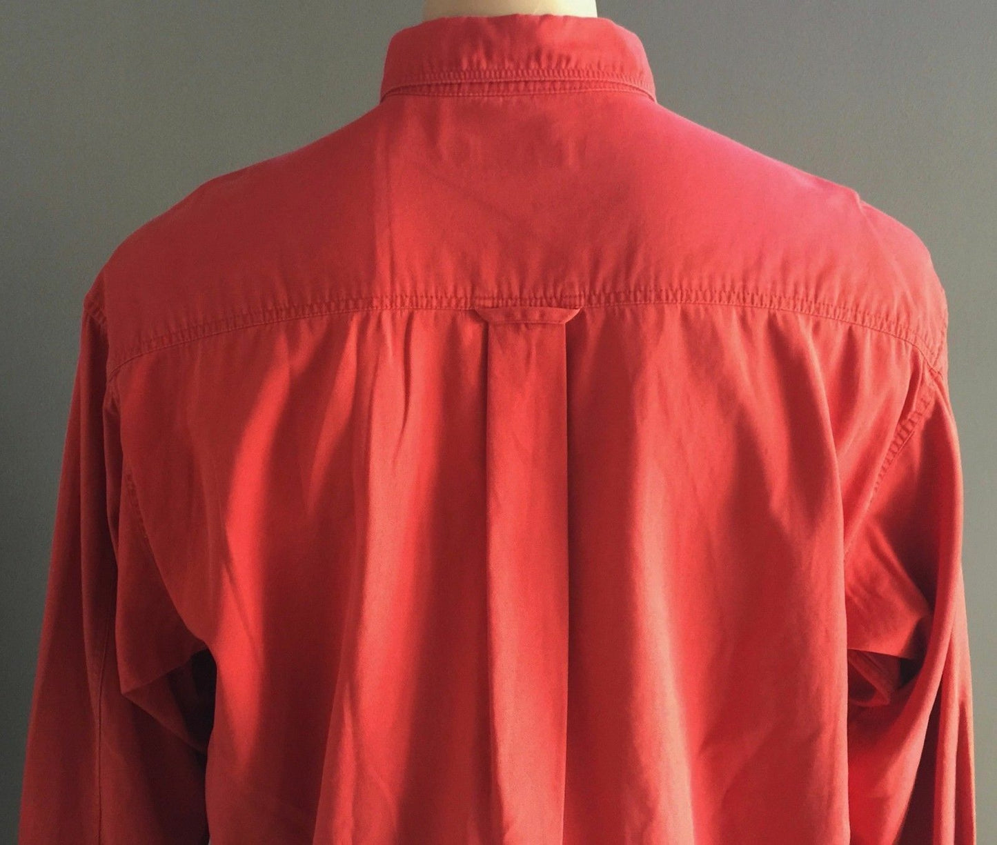 Mens COUNTRY ROAD Shirt Long Sleeve Button Down Collar Russet Orange Size S