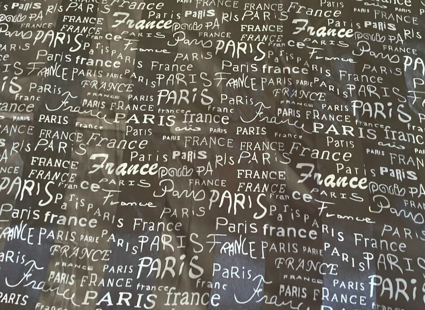 Large Neck Scarf PARIS FRANCE Souvenir Black Silver Shawl Wrap 96cm Square