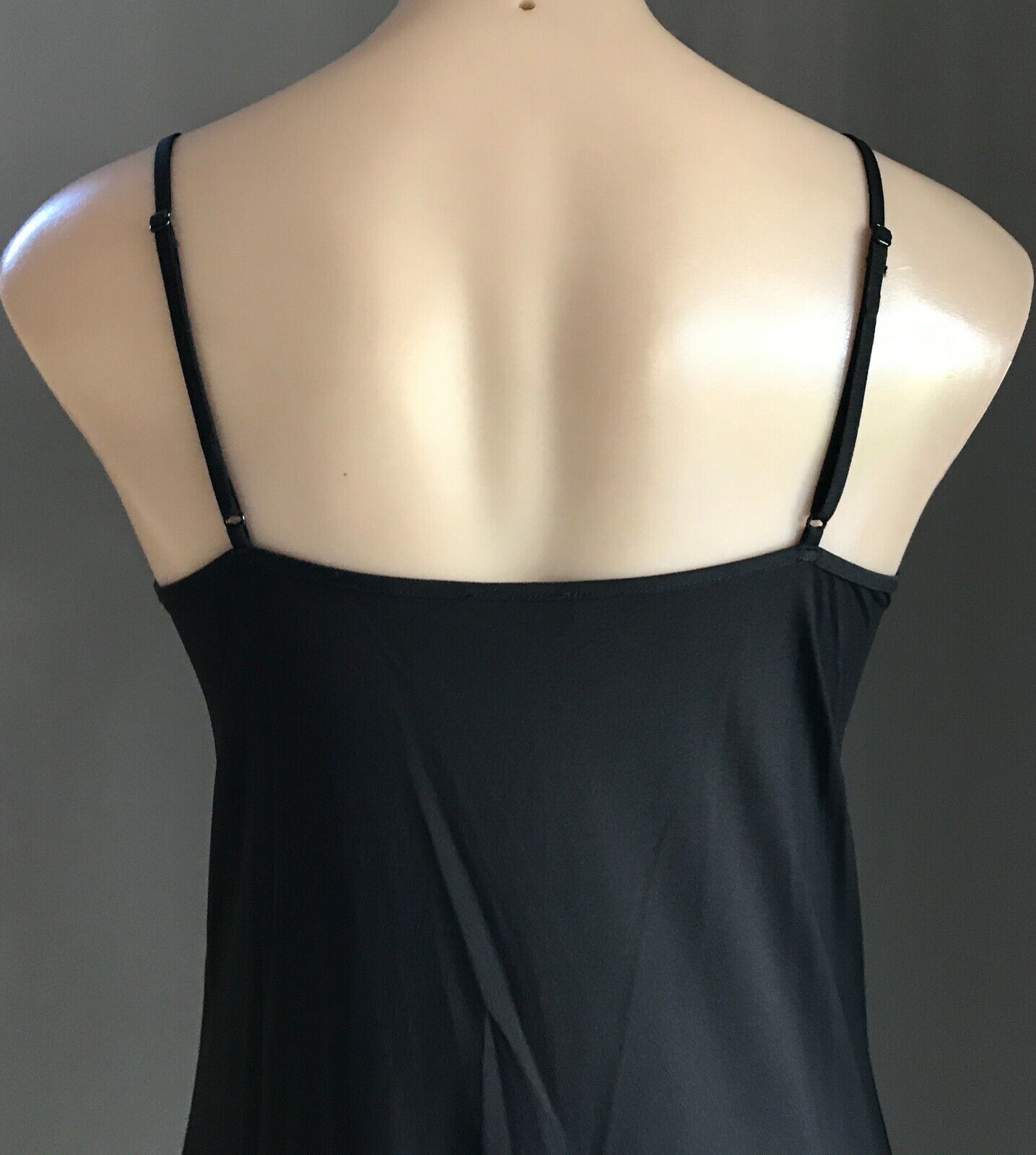 LOVE&LUSTRE Petticoat Black Microfibre Full Slip Dress Lace Size 10 NEW Vintage