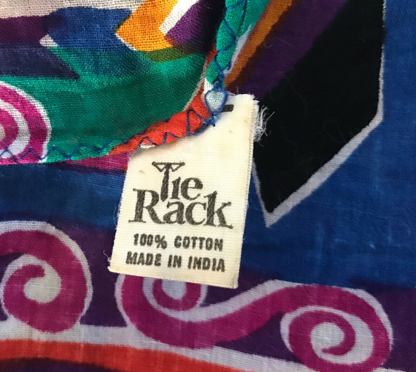 SARONG TIE RACK Cotton Wrap Skirt Rolled Hem  Bright Colourful Sea Animal Print