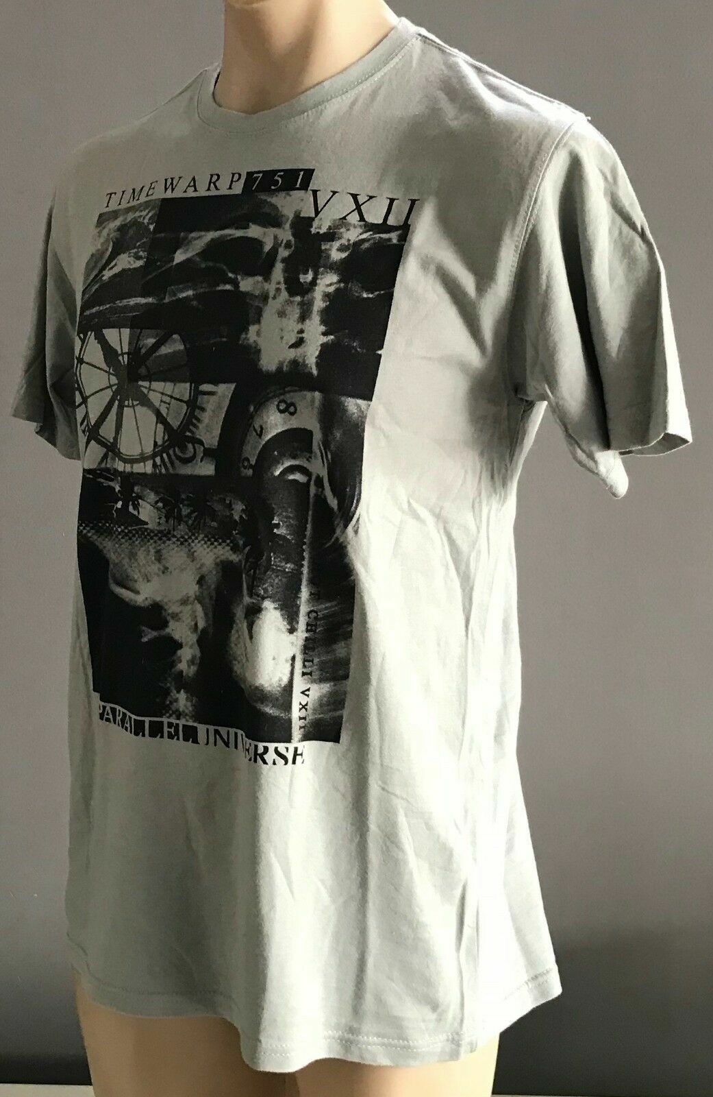 Mens HOT CHILLI T Shirt "Ride The Tide" Short Sleeve Graphic Green Wash Size M