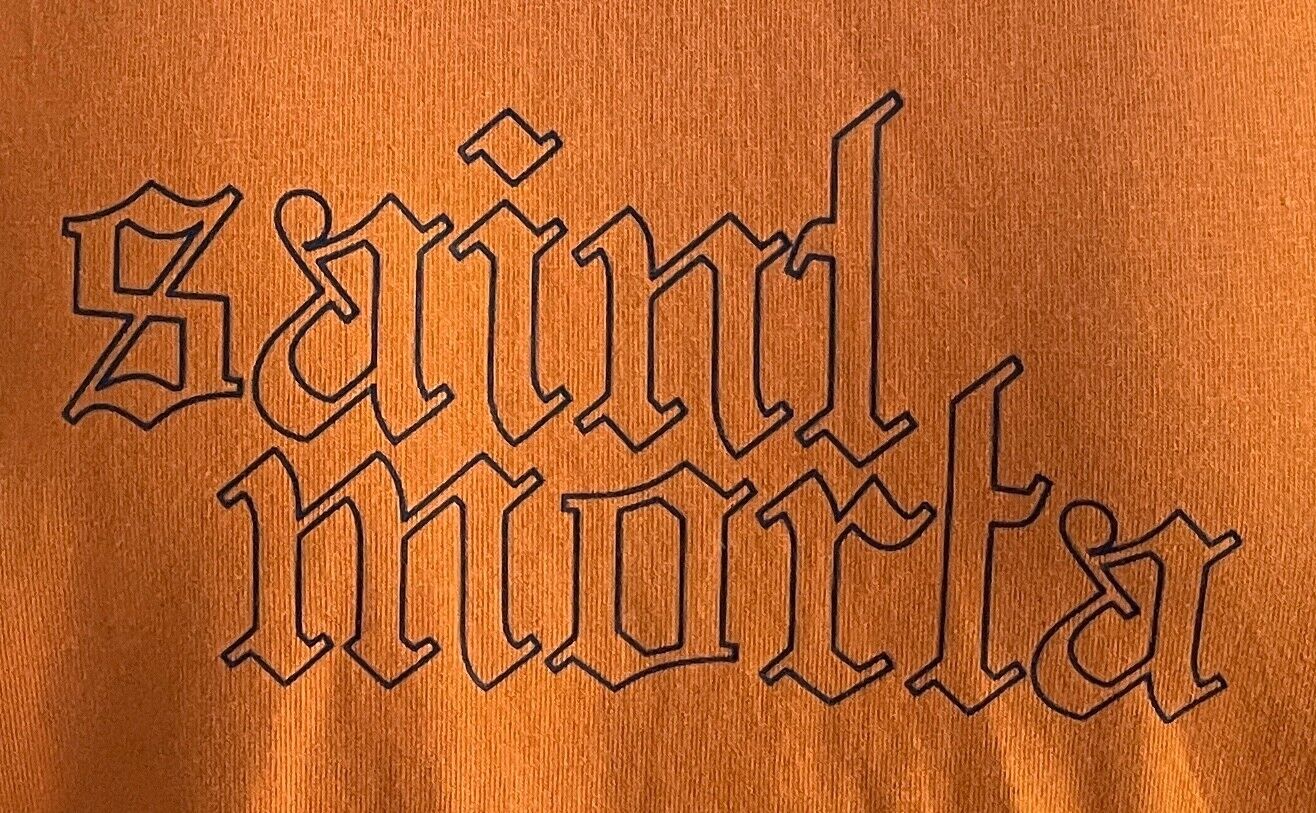 SAINT MORTA T-Shirt Pumpkin El Duplo 2.US Long Sleeve Top Size M Scooped Hem Tee