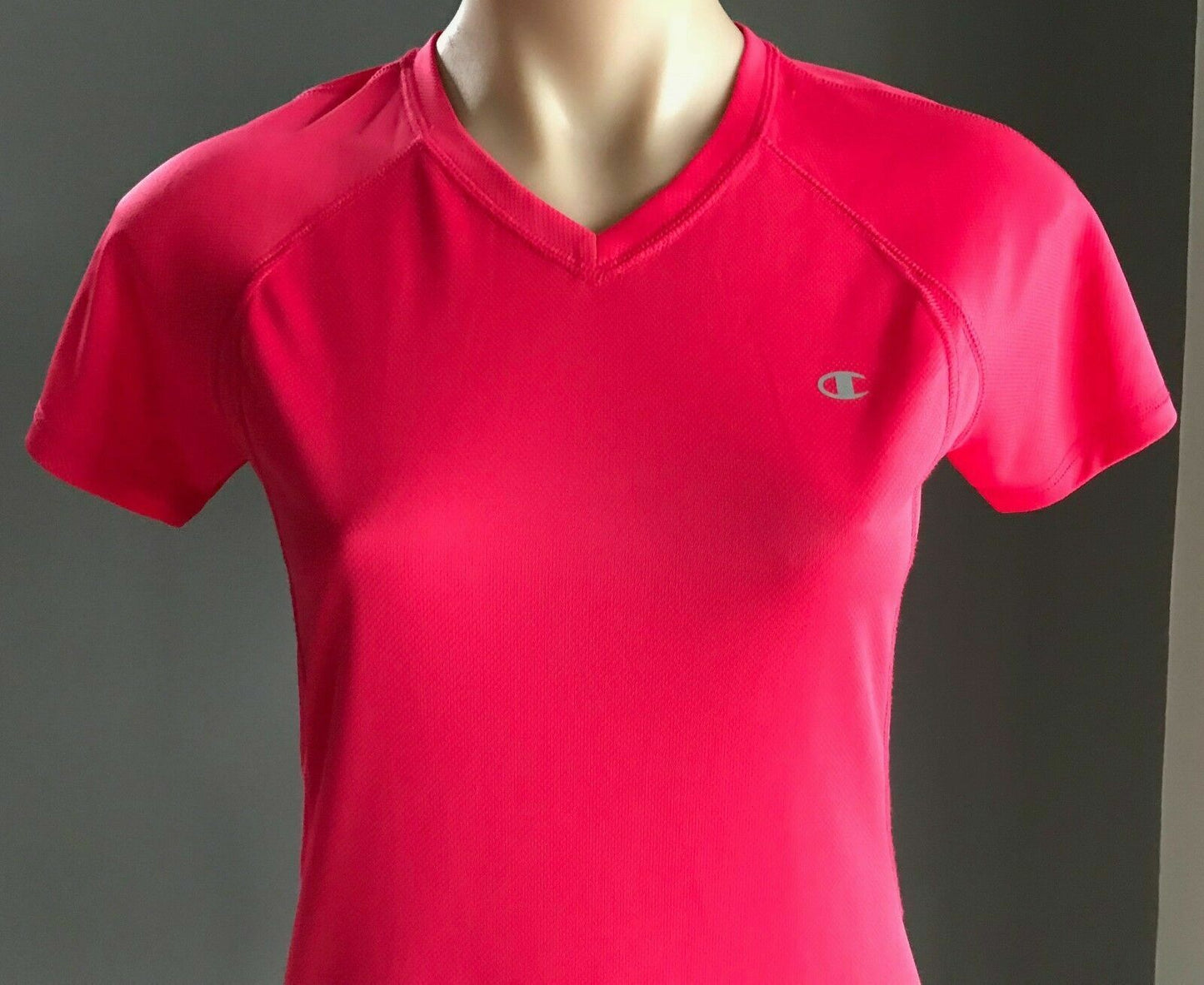 CHAMPION Double Dry T Shirt Coral Running Training Gym Active Sports Size S 8 10