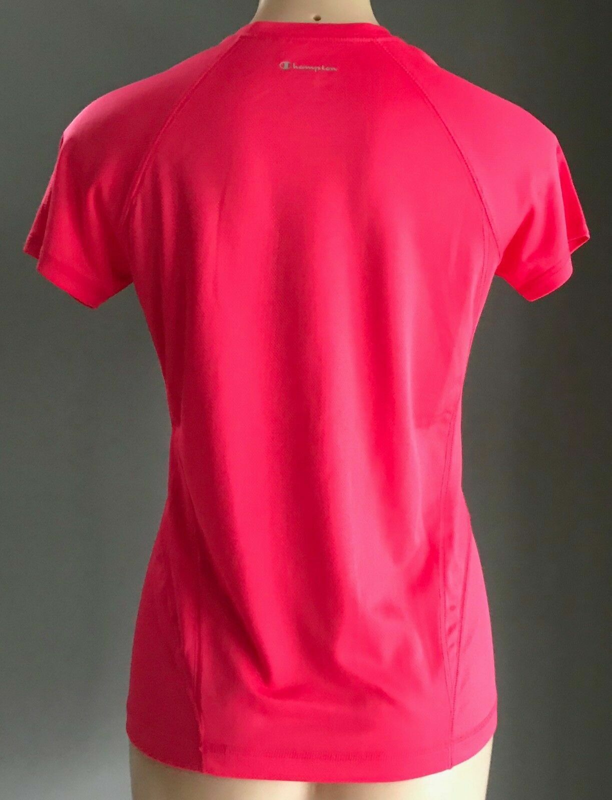 CHAMPION Double Dry T Shirt Coral Running Training Gym Active Sports Size S 8 10
