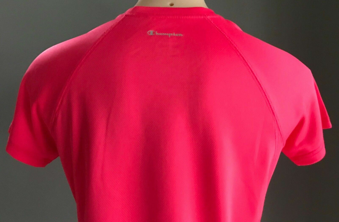 CHAMPION Double Dry T Shirt Coral Running Training Gym Active Sports Size S 8 10