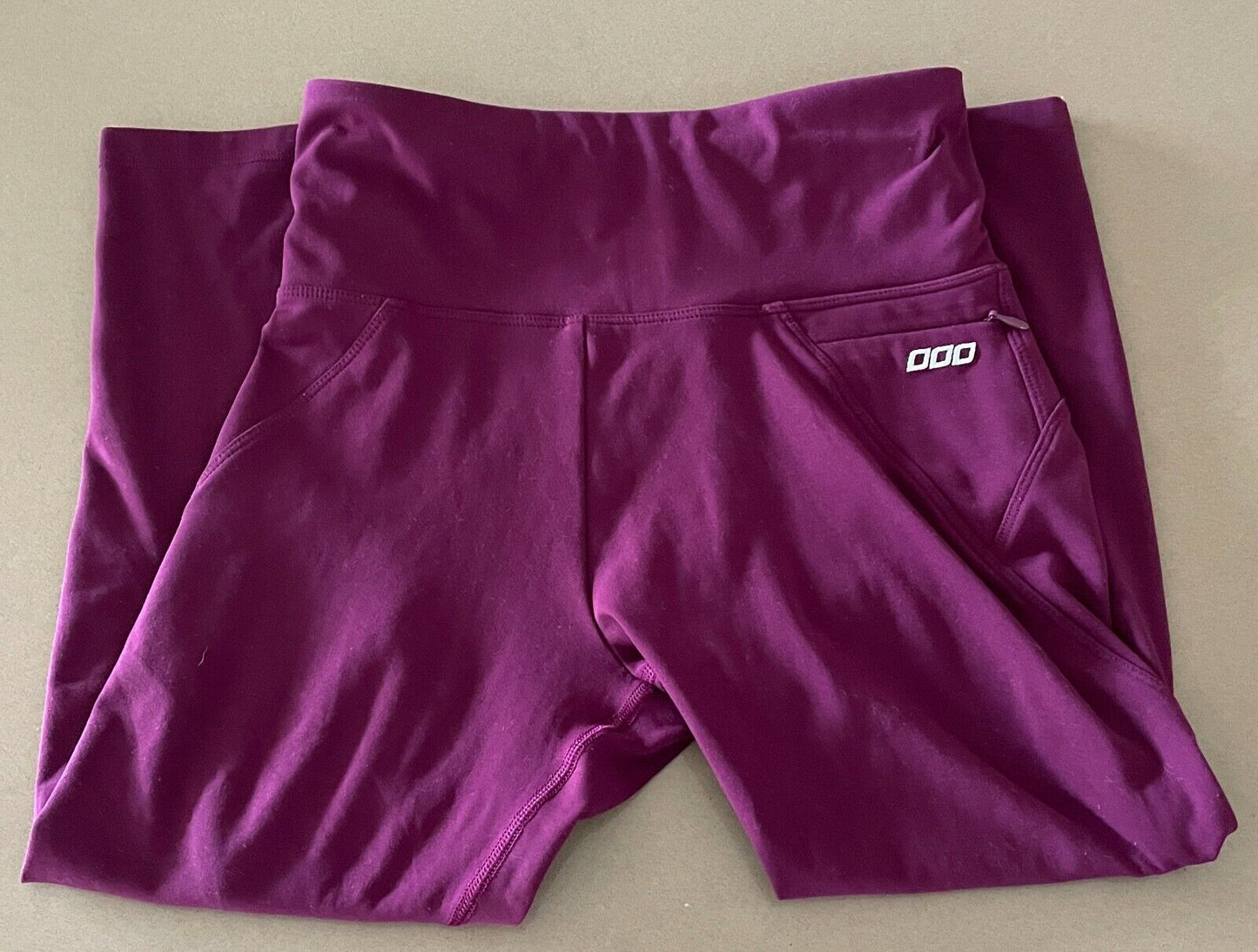 LORNA JANE Leggings Mulberry 7/8 Length High Waist Gym Size XS Activewear Pants