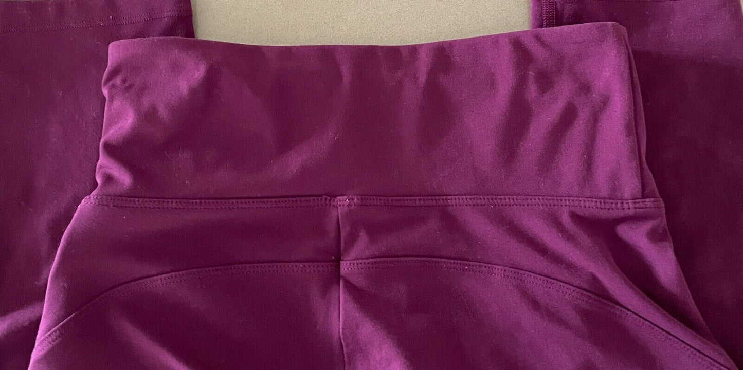 LORNA JANE Leggings Mulberry 7/8 Length High Waist Gym Size XS Activewear Pants