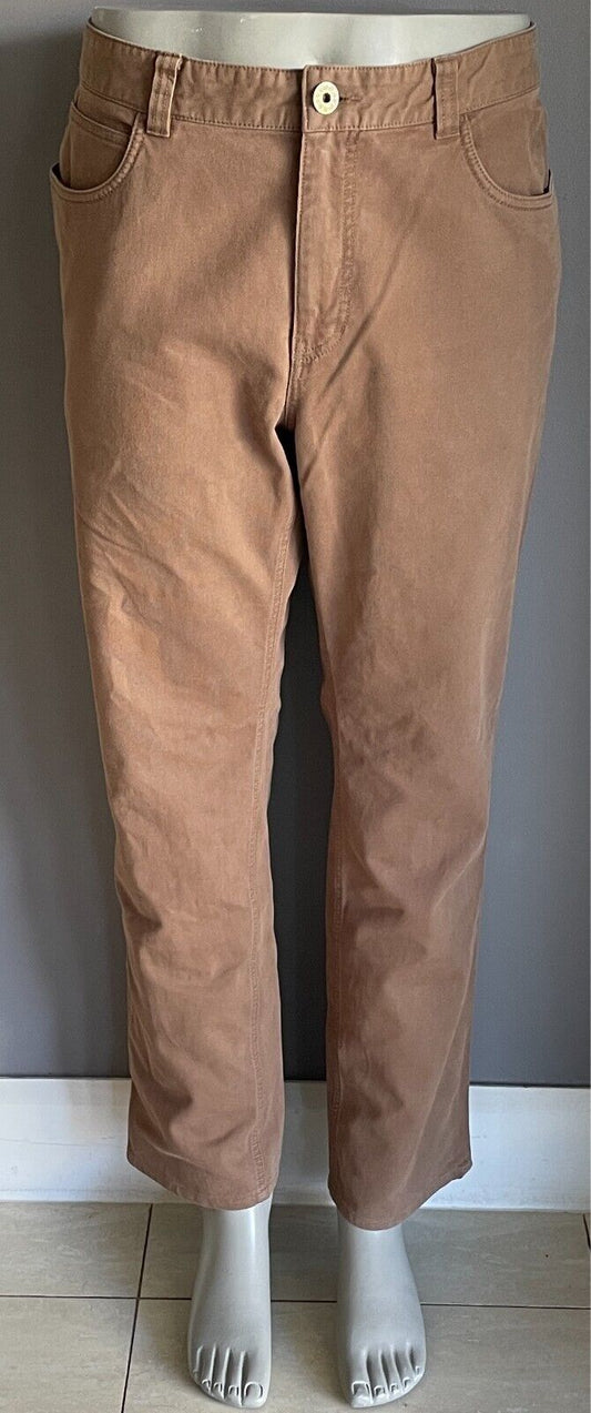 SPORTSCRAFT "The Bedford" Straight Leg Jeans Light Brown To Fit Mens Waist 98cm