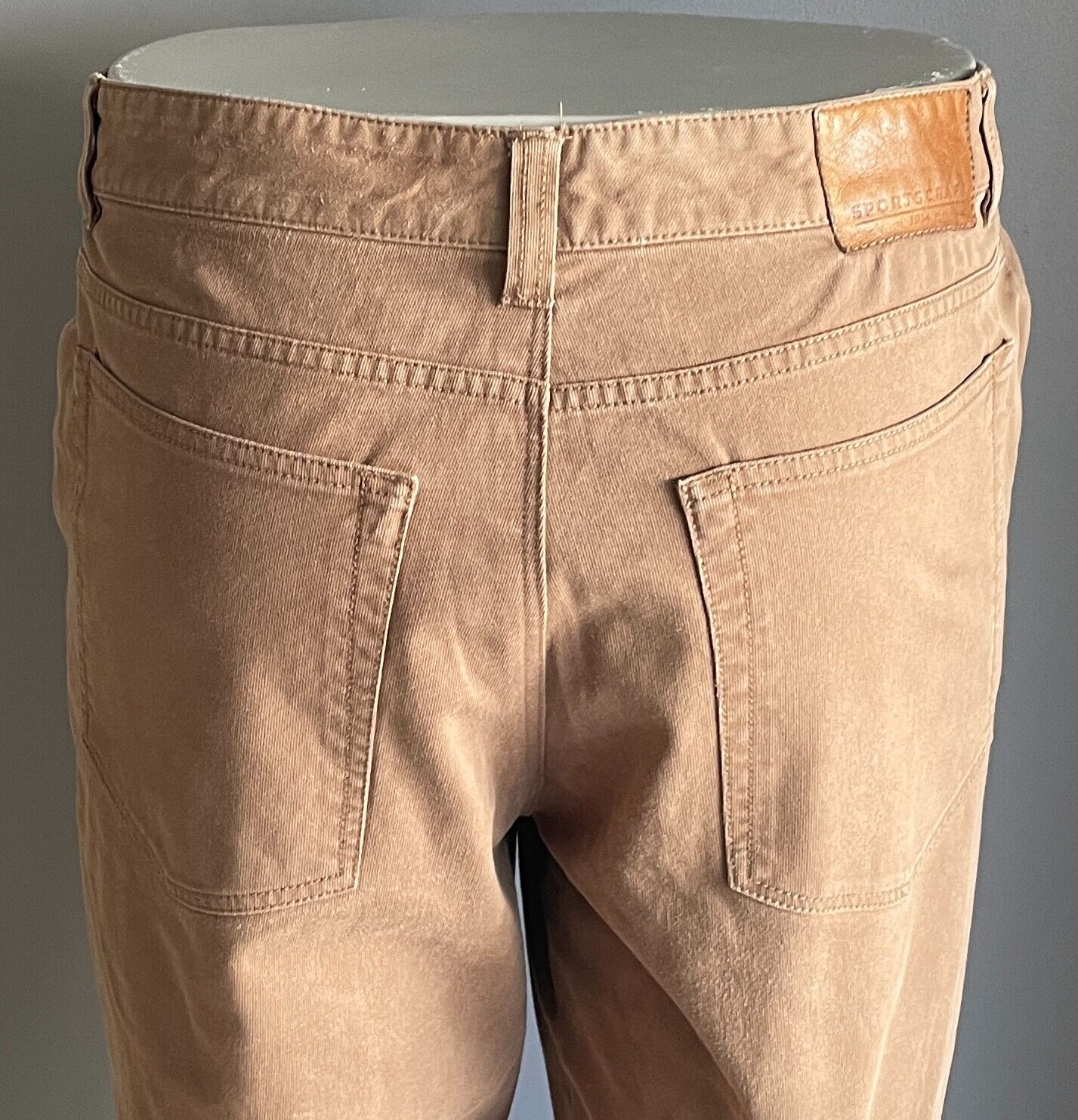 SPORTSCRAFT "The Bedford" Straight Leg Jeans Light Brown To Fit Mens Waist 98cm