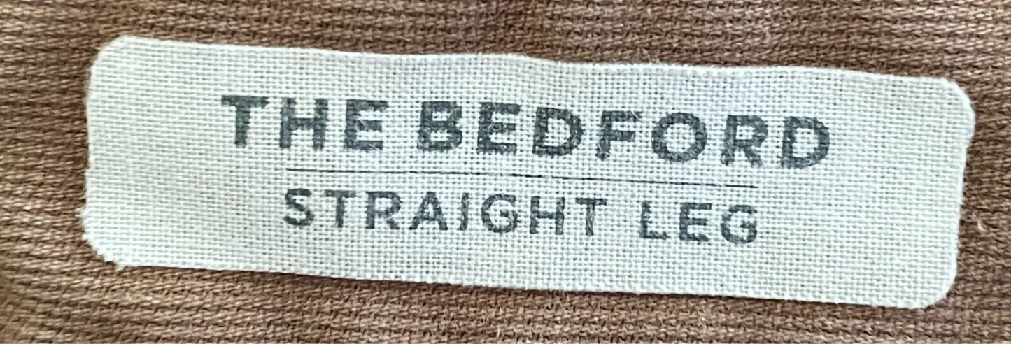 SPORTSCRAFT "The Bedford" Straight Leg Jeans Light Brown To Fit Mens Waist 98cm