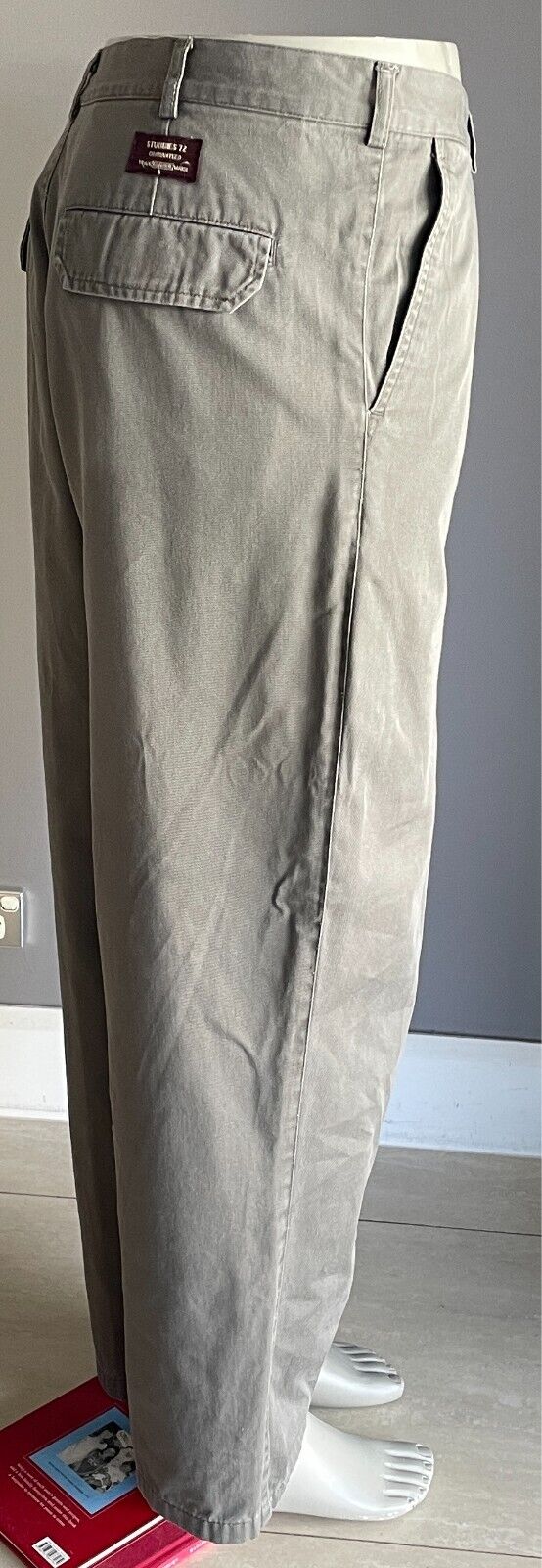 STUBBIES Pants Trousers Grey 72 Cotton Drill Full Length Mens Size 107