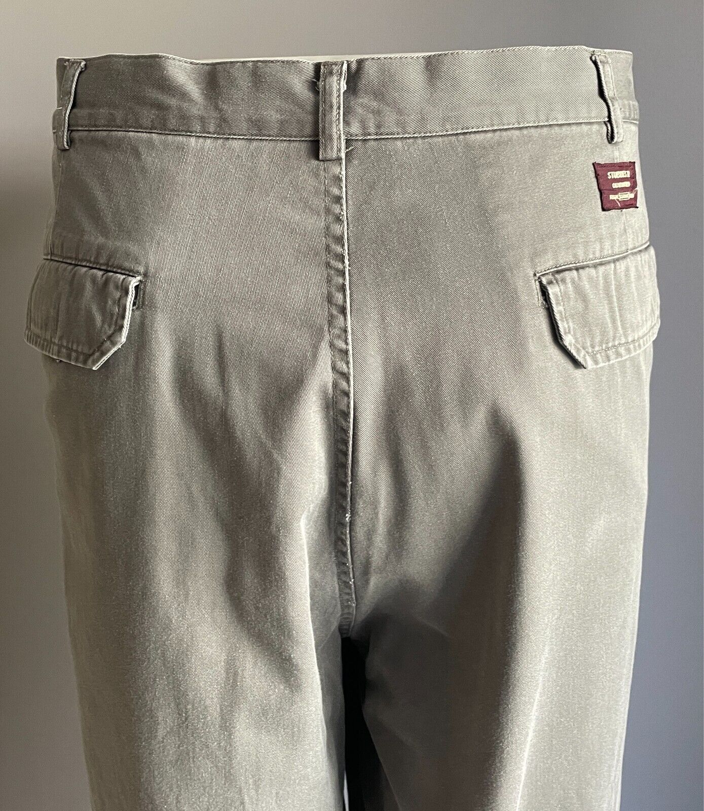 STUBBIES Pants Trousers Grey 72 Cotton Drill Full Length Mens Size 107