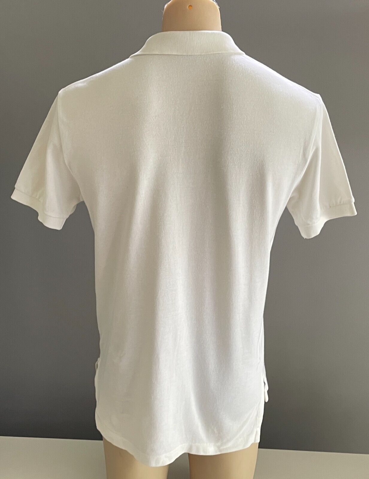 Polo Shirt  POLO by RALPH LAUREN White Short Sleeve Mens Size S Cotton Fabric