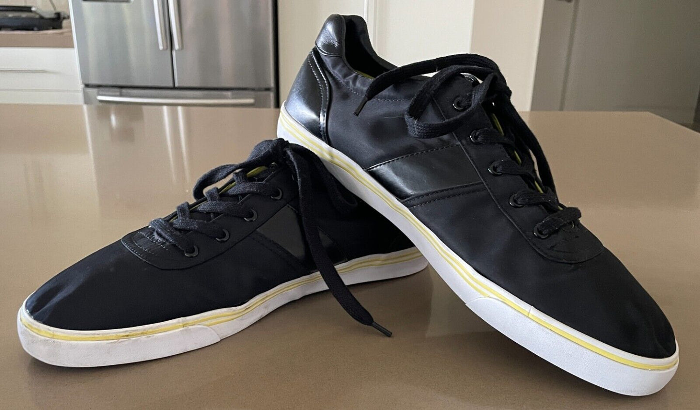 POLO RALPH LAUREN "Hanford" Sneakers Tech Nylon Black Yellow White Mens Shoe 15D