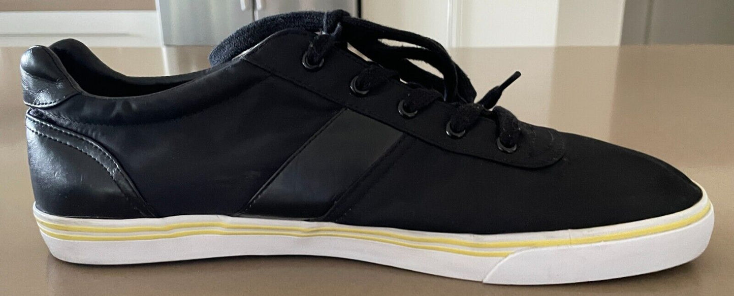 POLO RALPH LAUREN "Hanford" Sneakers Tech Nylon Black Yellow White Mens Shoe 15D