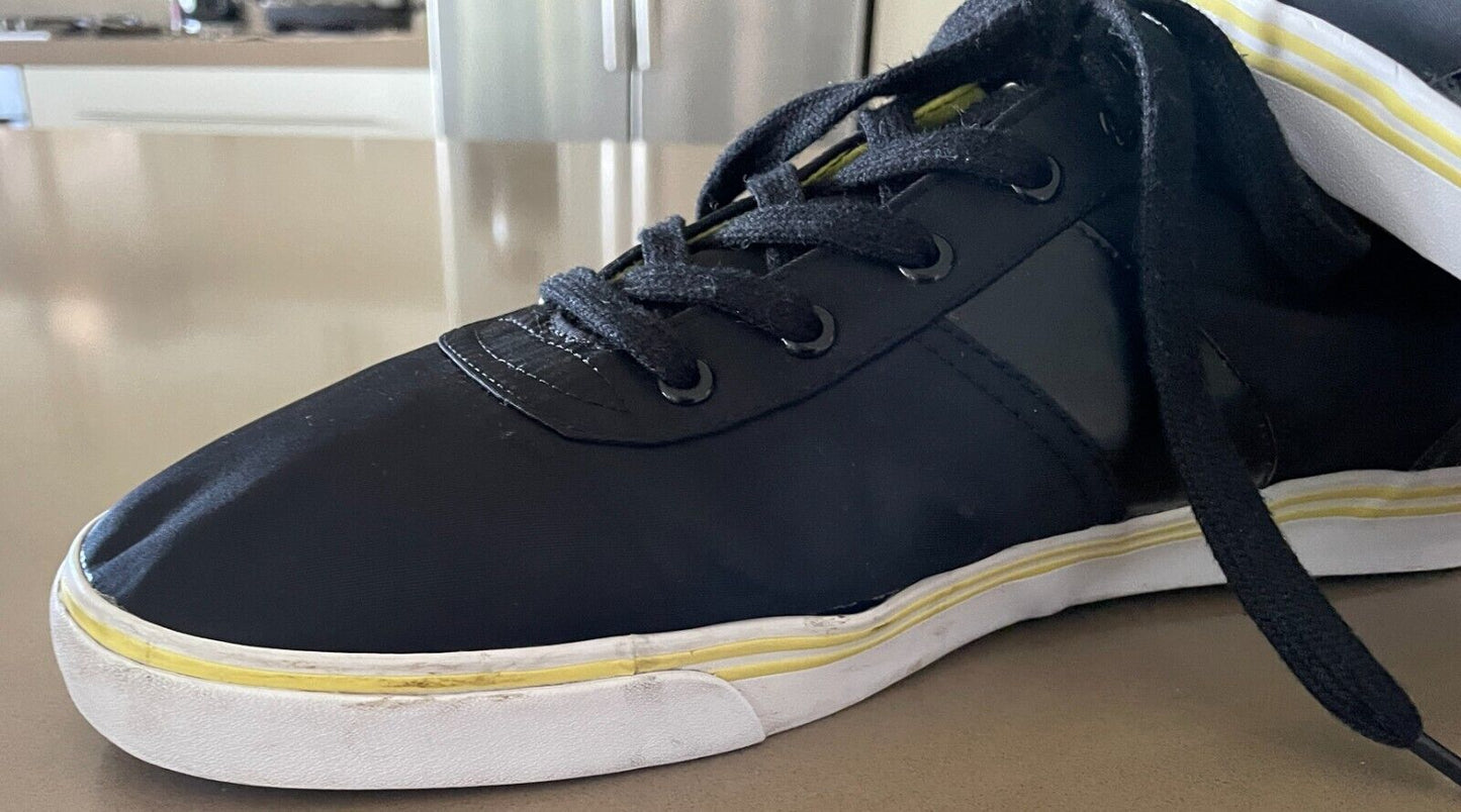 POLO RALPH LAUREN "Hanford" Sneakers Tech Nylon Black Yellow White Mens Shoe 15D