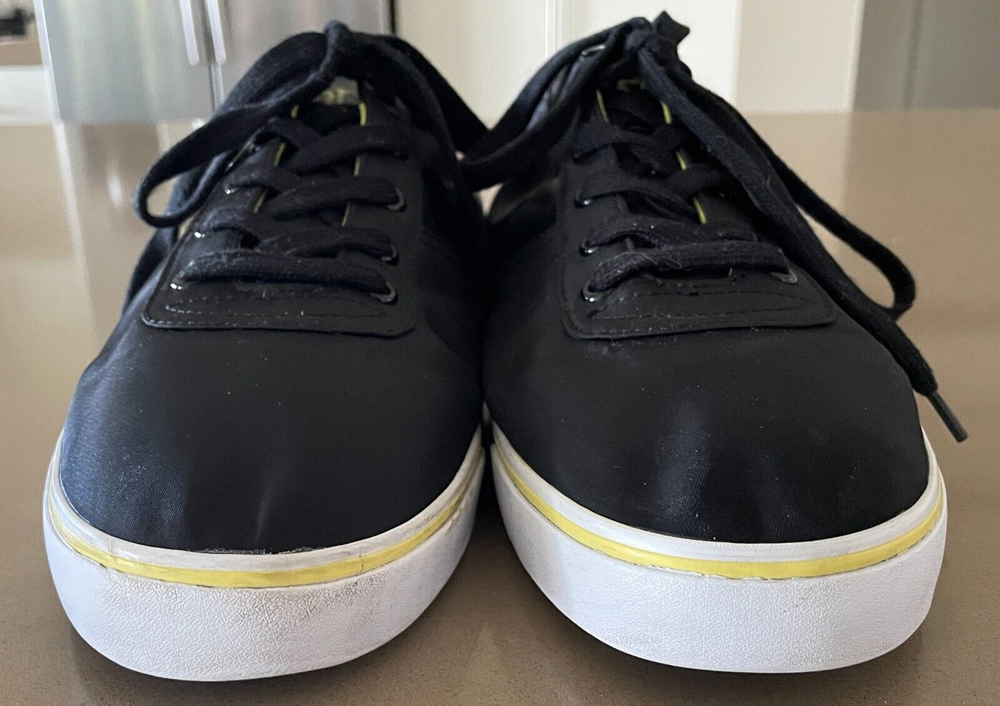 POLO RALPH LAUREN "Hanford" Sneakers Tech Nylon Black Yellow White Mens Shoe 15D