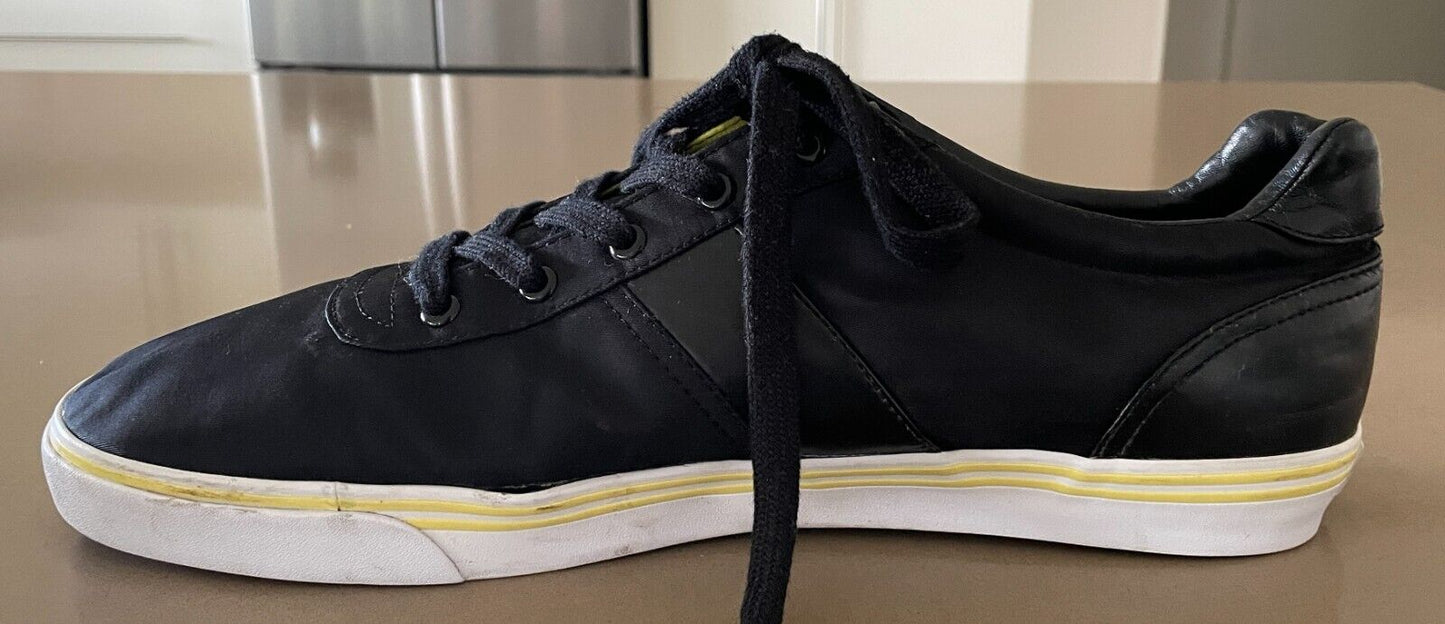 POLO RALPH LAUREN "Hanford" Sneakers Tech Nylon Black Yellow White Mens Shoe 15D