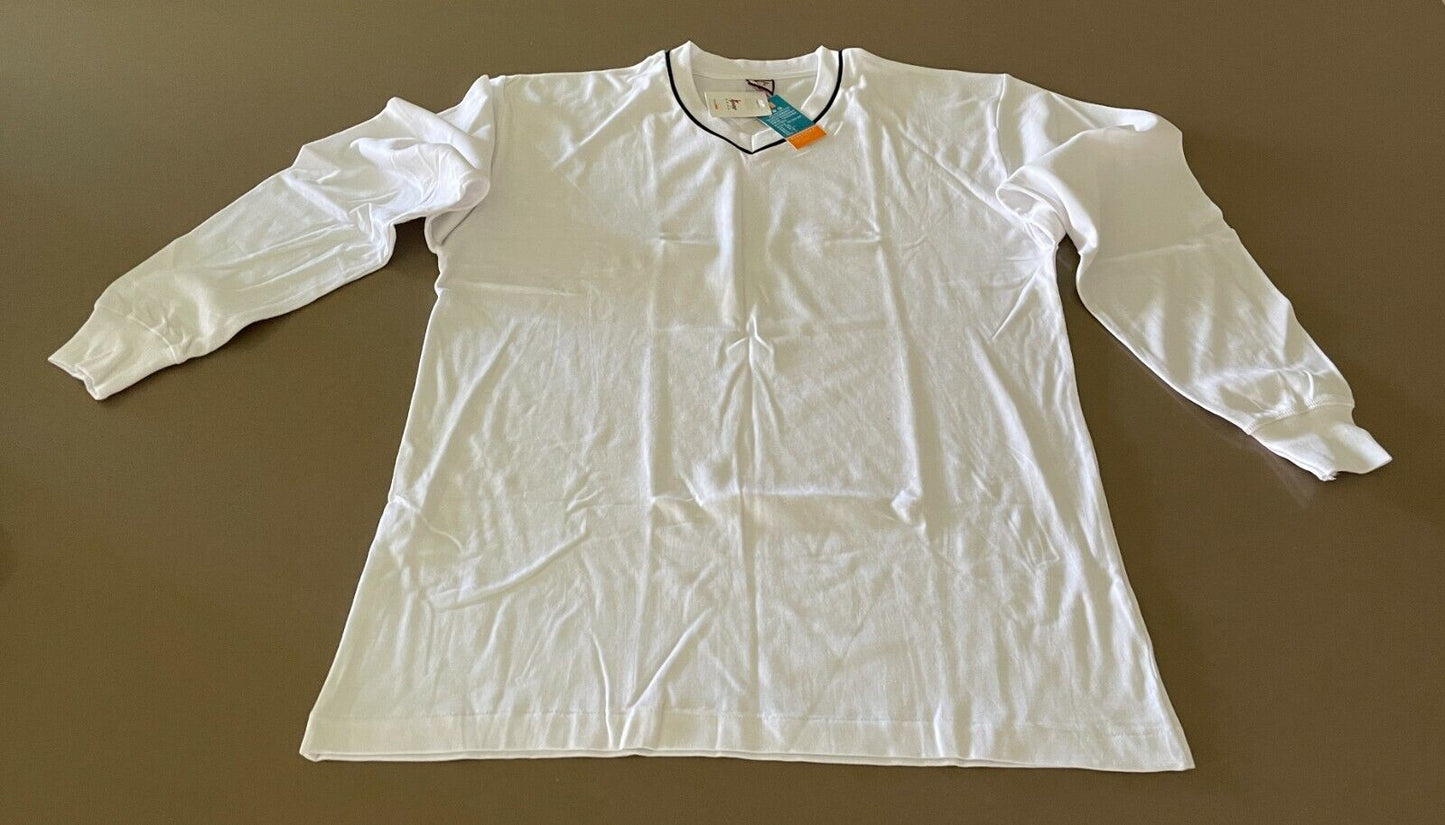 Mens Long Johns Set JIQING GAO JIUN UNDERWEAR White Cotton Sz XXL NEW Box