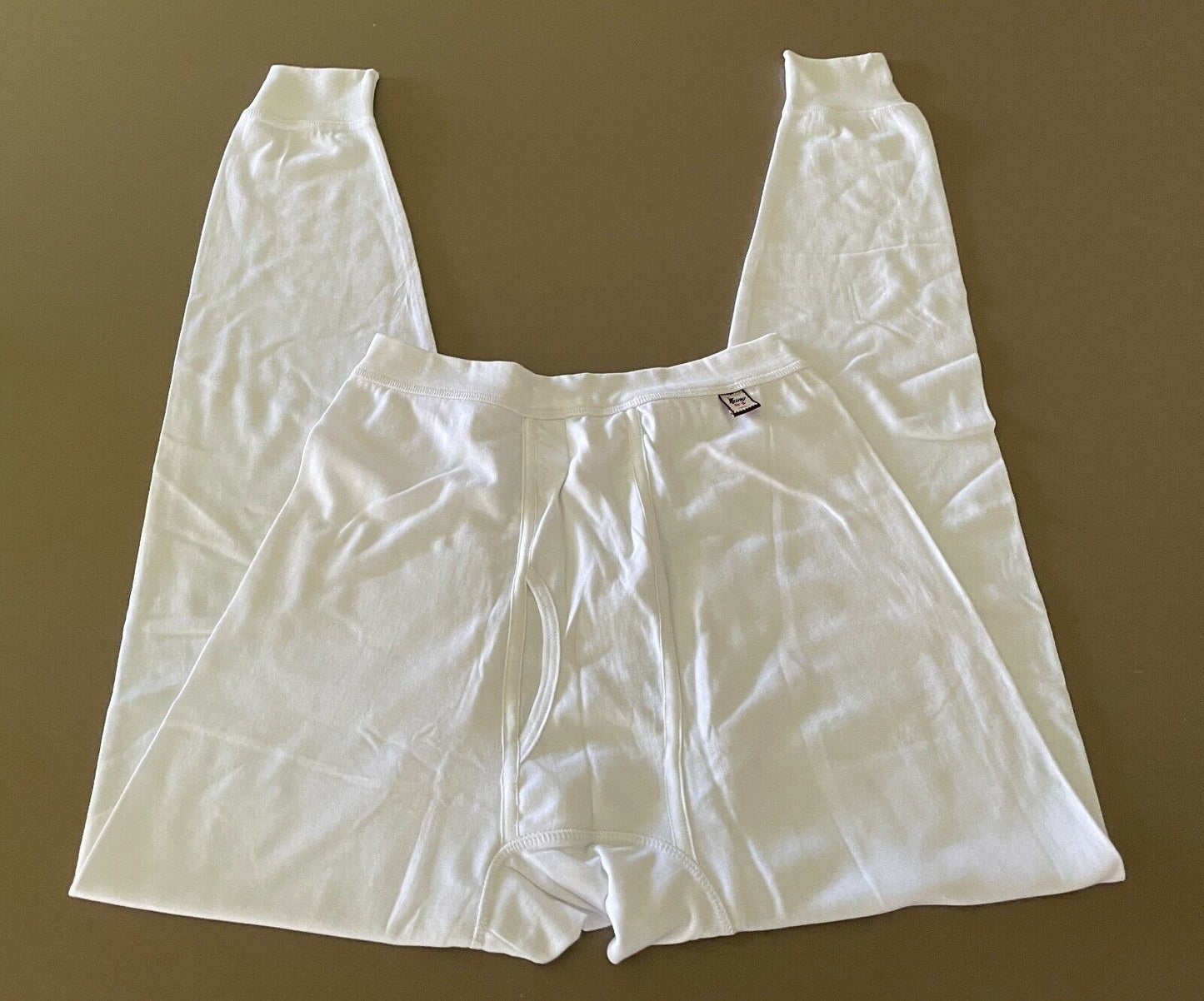 Mens Long Johns Set JIQING GAO JIUN UNDERWEAR White Cotton Sz XXL NEW Box