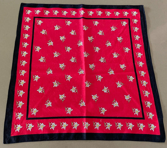 Bandana Cotton NECK SCARF HEAD Wrap Floral Print Red, Black, Yellow & Green