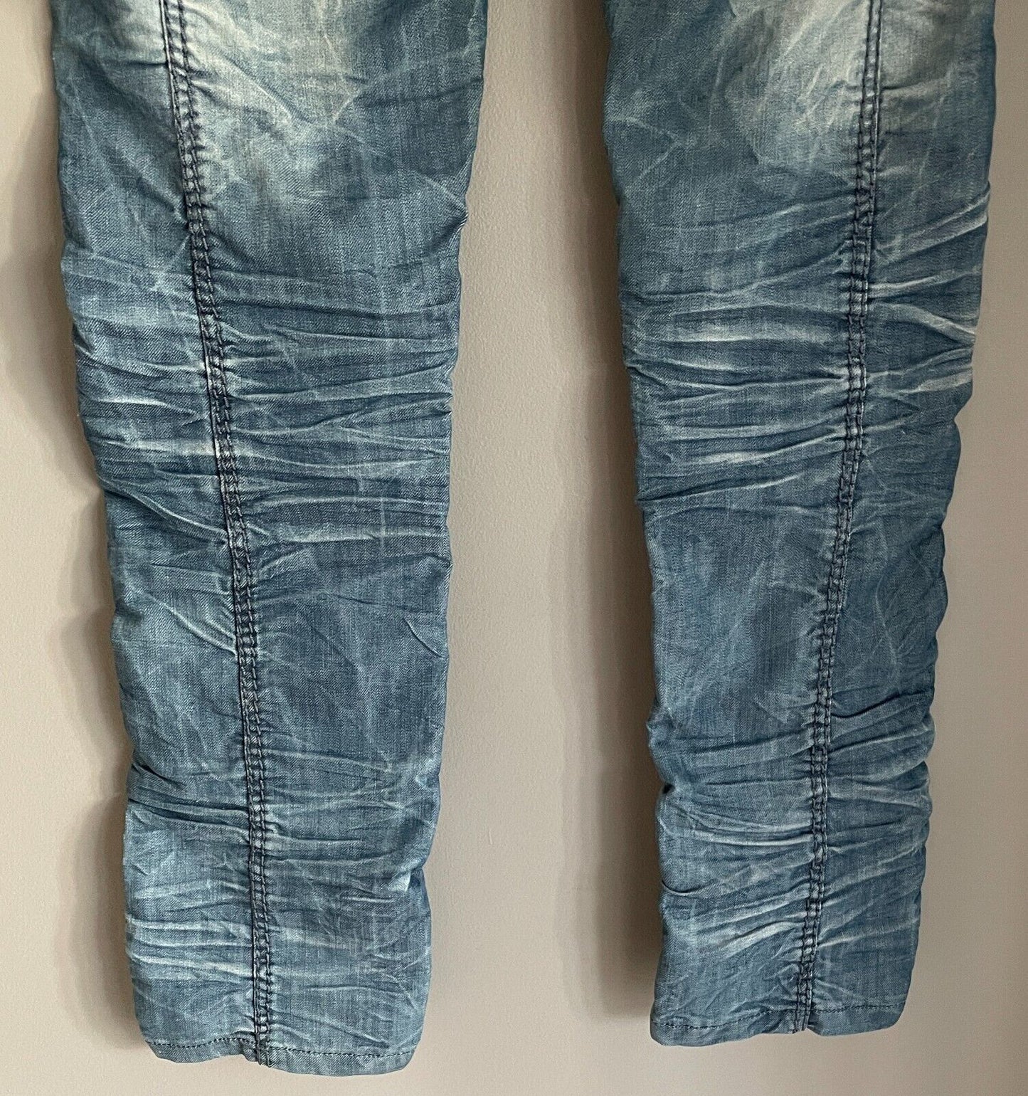 Mens K&M Kosmo Lupo Blue Denim Jeans Size 32 Designer Quality Streetwear Casual