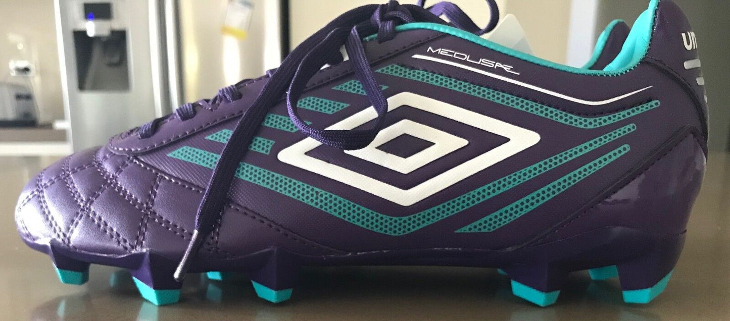 UMBRO MEDUSAE CLUB HG Soccer Boots  Football CLEATS Acai White Ceramic UK 8 US 9