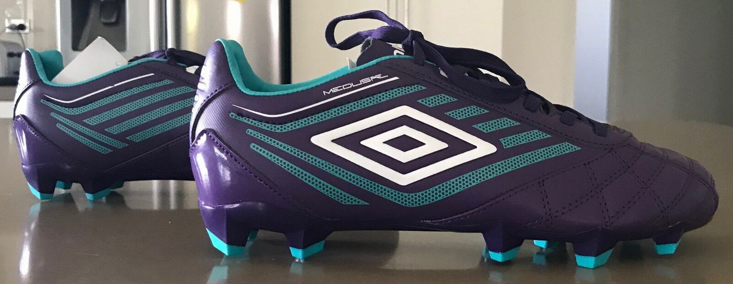 UMBRO MEDUSAE CLUB HG Soccer Boots  Football CLEATS Acai White Ceramic UK 8 US 9