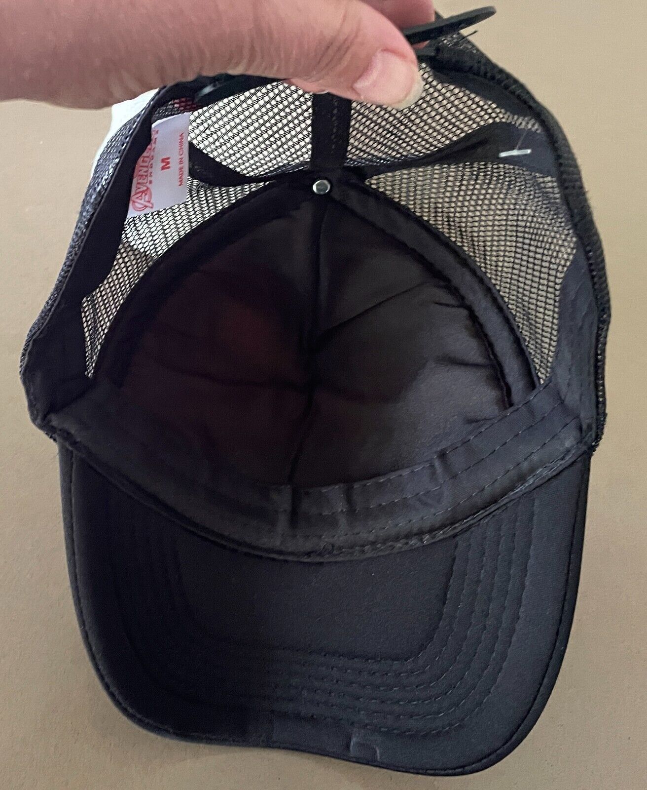 MARVEL AVENGERS End Game Black SnapBack Cap Size M Mesh Back Adjustable Unisex