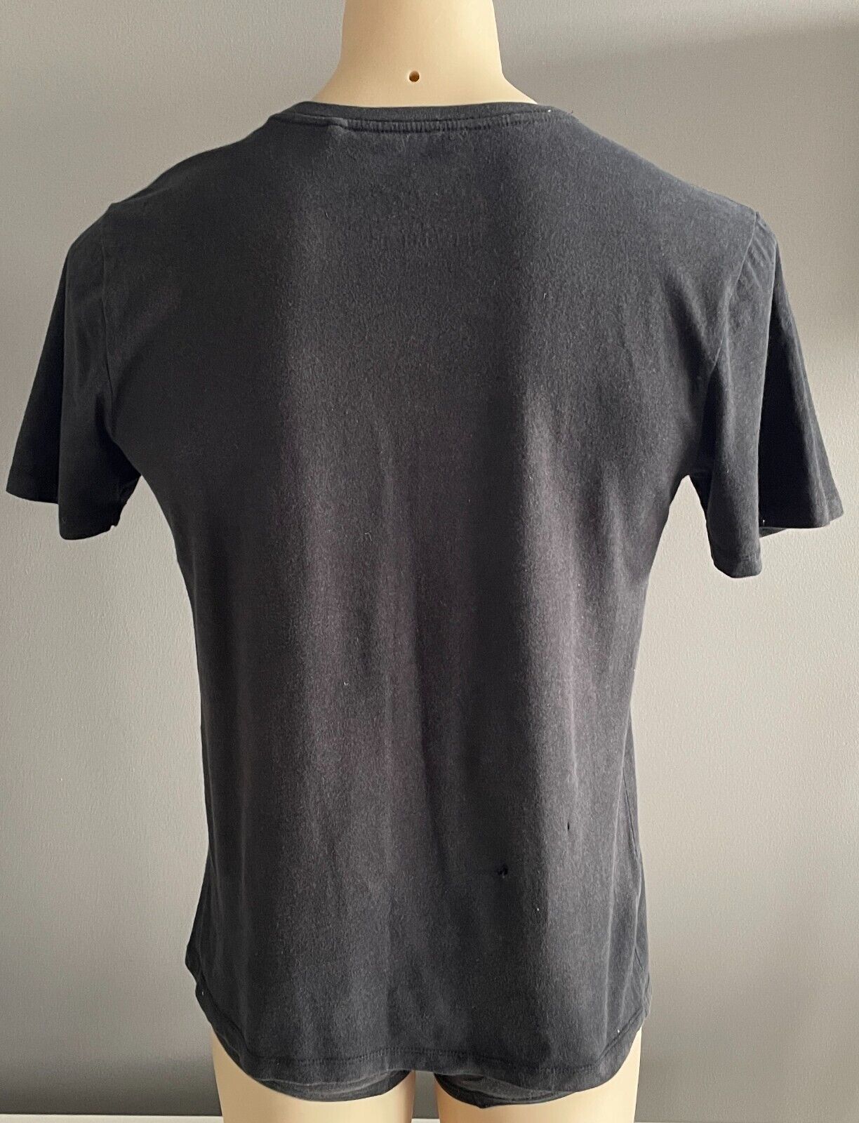 MARVEL T-Shirt Comics Black Print Top Tee Size S 102cm Chest New w Holes Unisex
