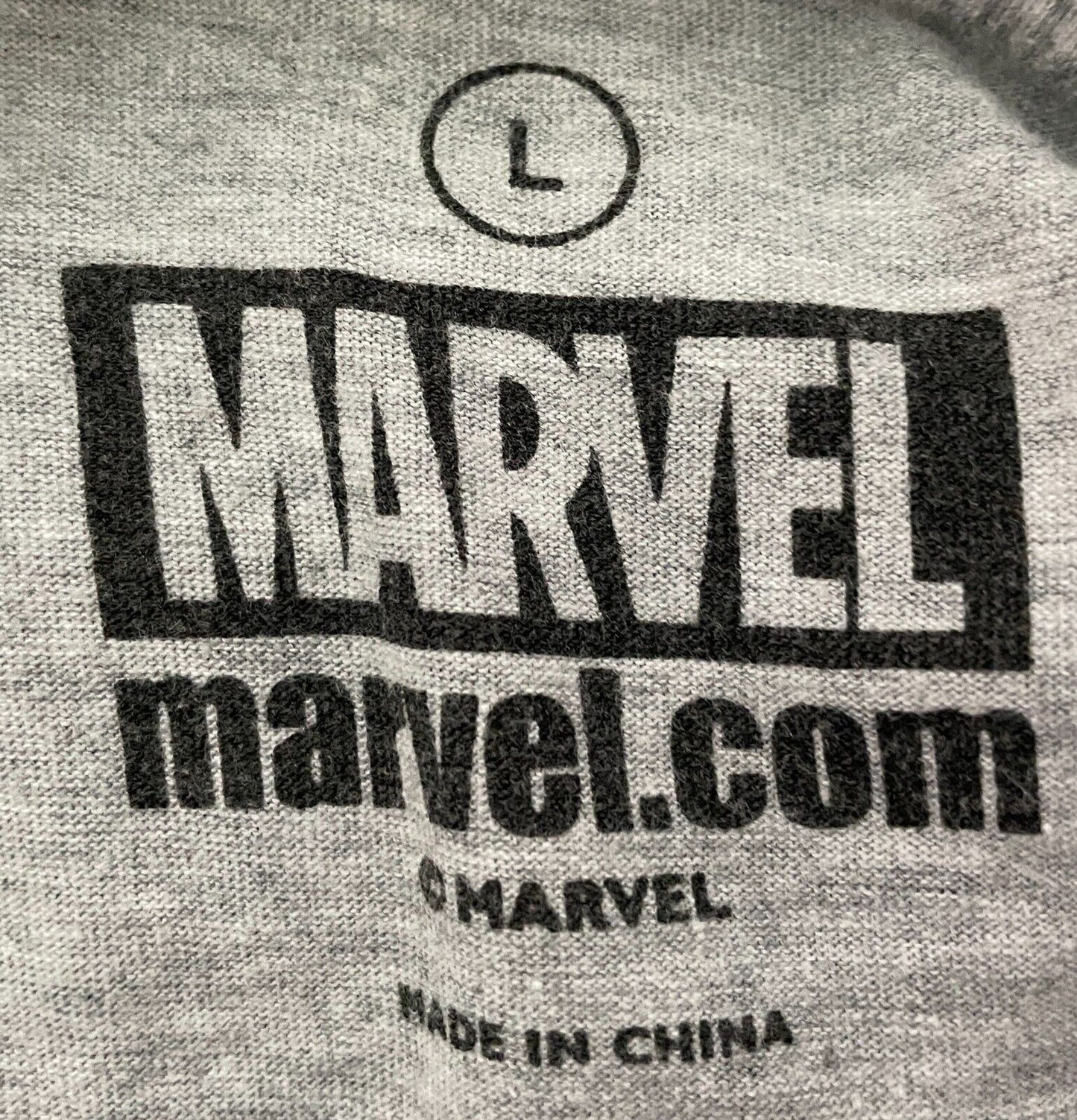 Unisex T Shirt MARVEL "X-Men" Grey Marl Print Top Size L 114cm Chest Tee