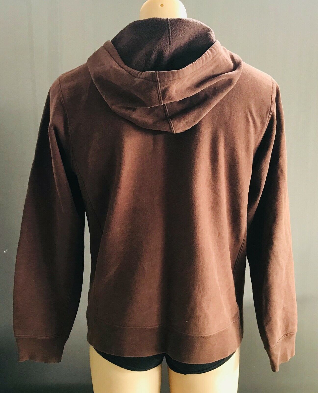 EVERLAST "Brooklyn" Hooded Zip Jacket American Series Brown Casual Size S Hoodie