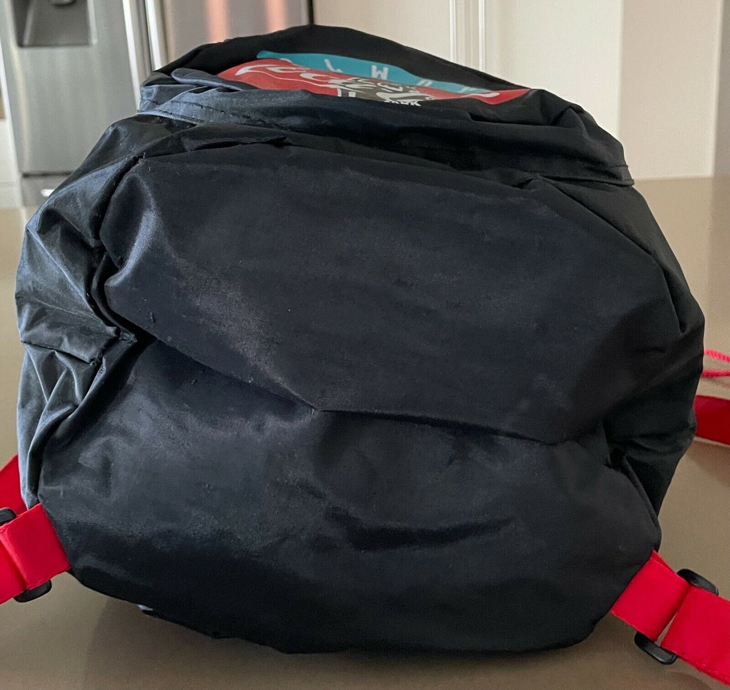 Always COCA COLA Backpack Logo Black Nylon Adjustabl Shoulder Bag Drawstring NEW