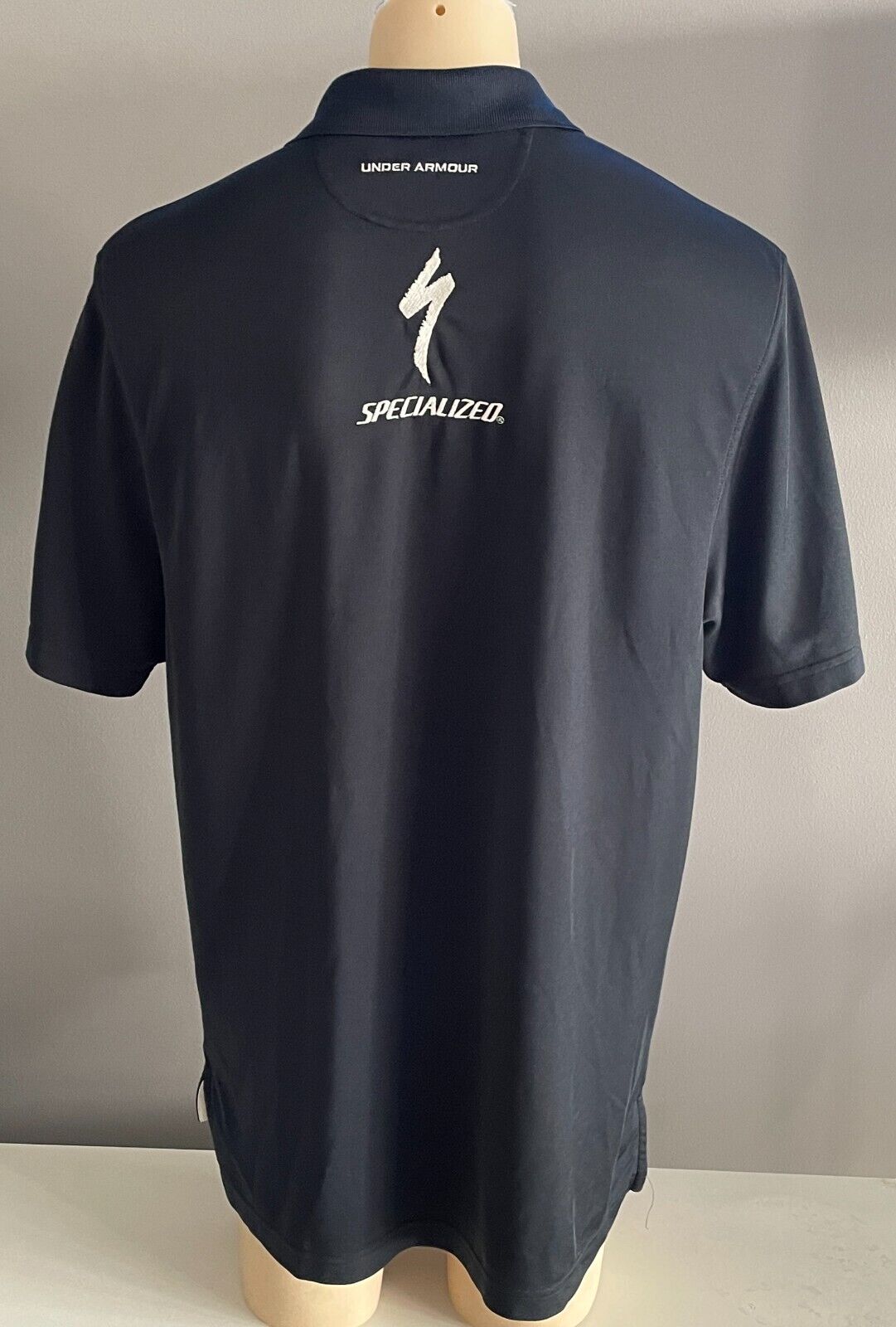 UNDER ARMOUR Polo Shirt Black Golf Specialized IWC SCHAFFHAUSEN CLIE SHOT 120cm