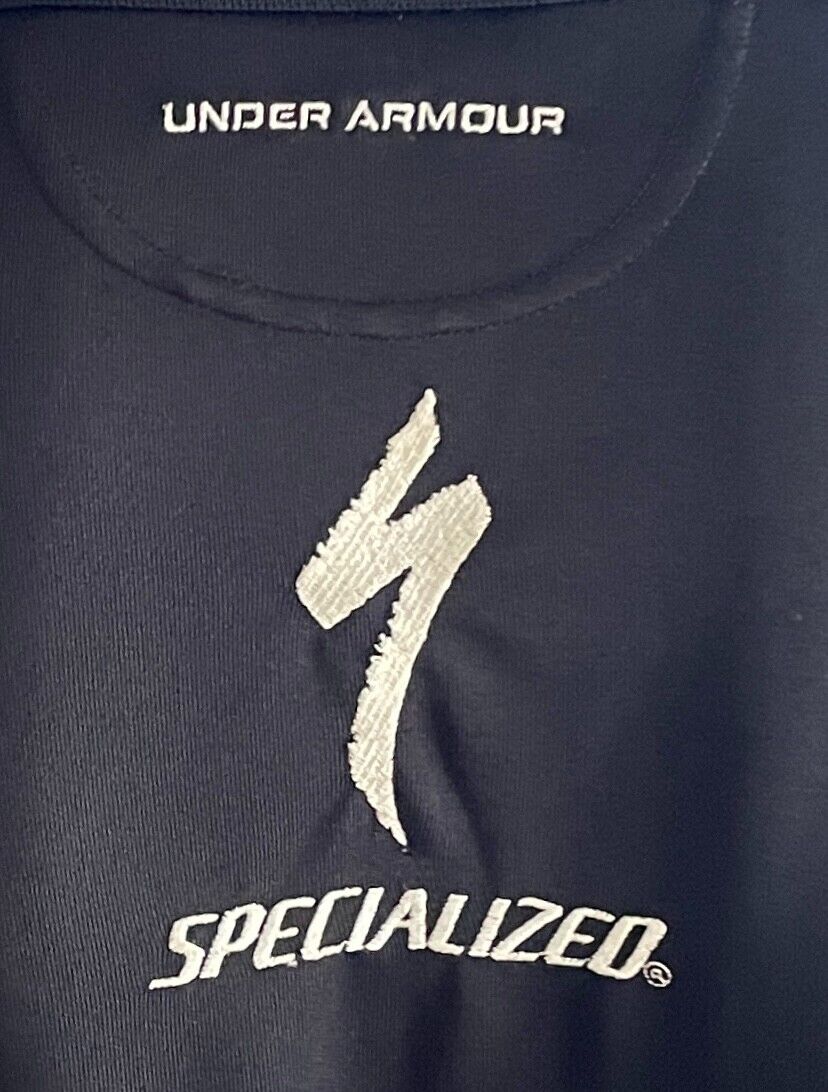 UNDER ARMOUR Polo Shirt Black Golf Specialized IWC SCHAFFHAUSEN CLIE SHOT 120cm