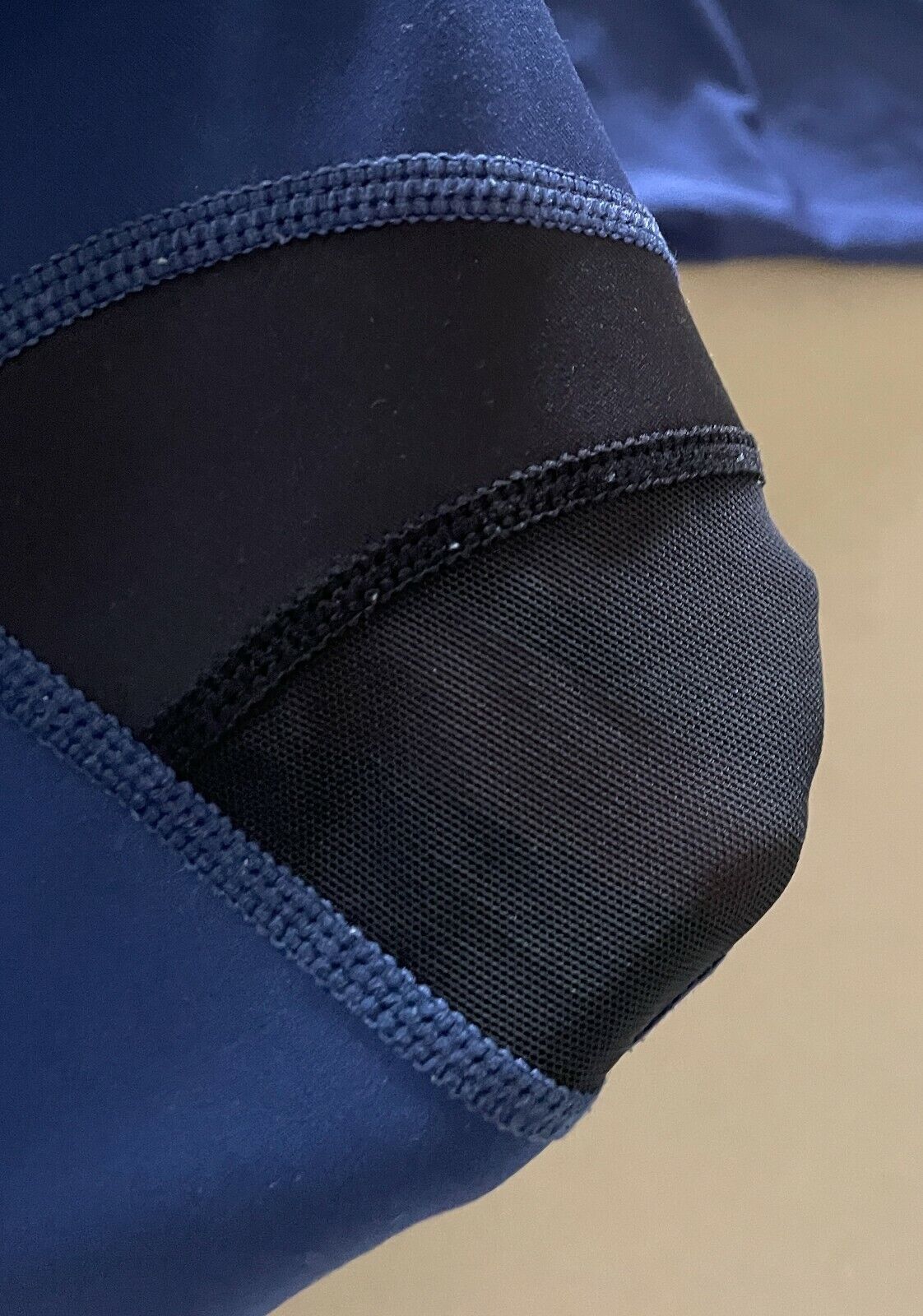 ROCKWEAR Leggings  Blue & Black Net Trim 7/8 Length Activewear Pants Sz 8 NEW